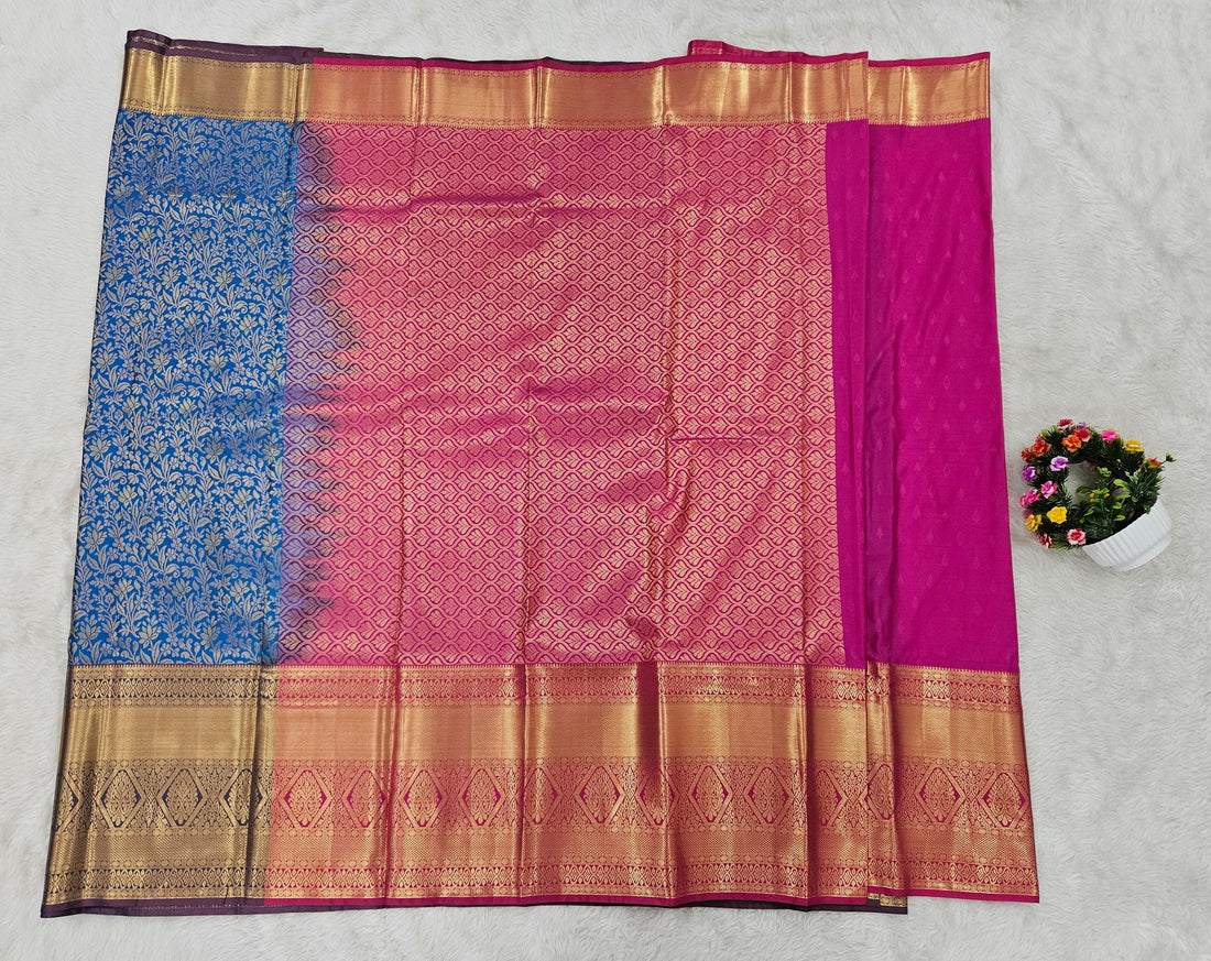 Semi kanchi pattu resham saree
