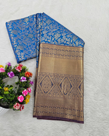 Semi kanchi pattu resham saree