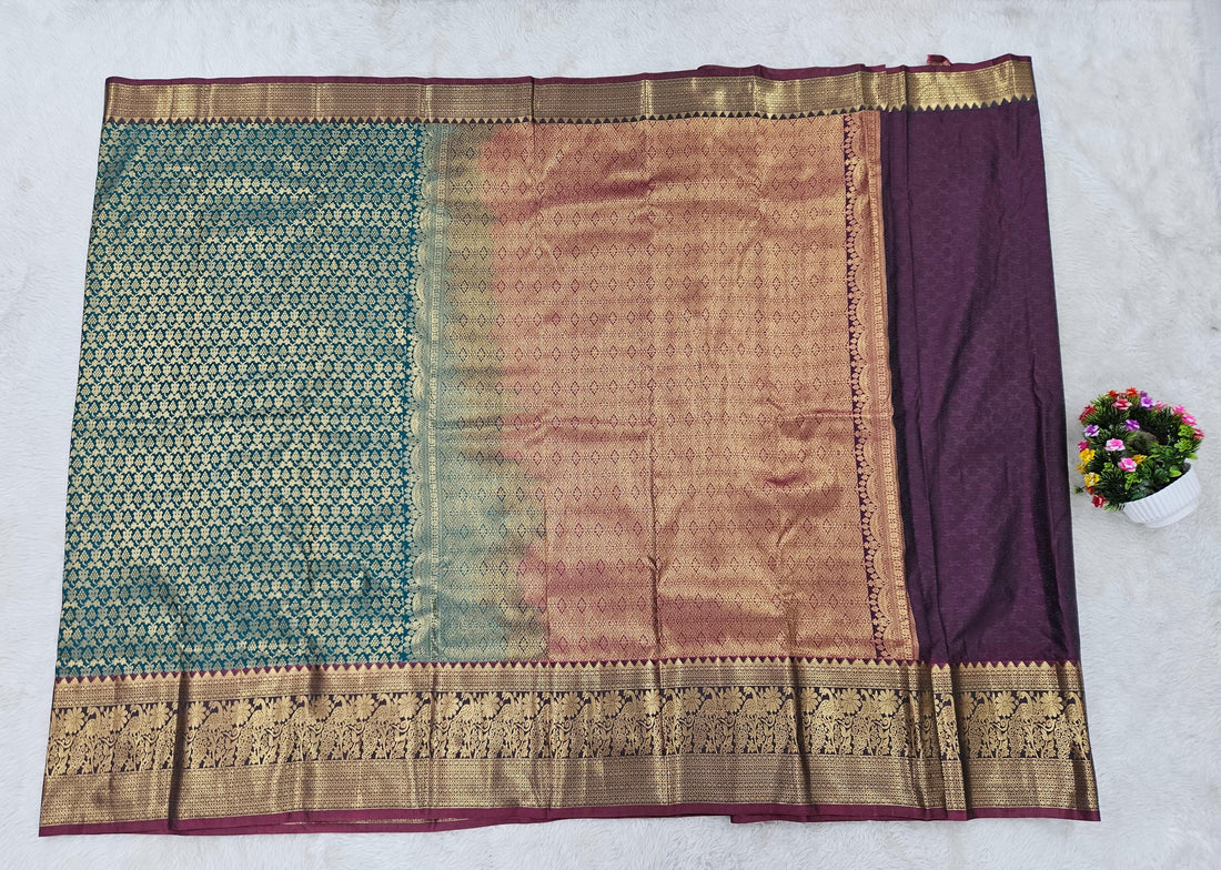 Semi kanchi pattu resham saree