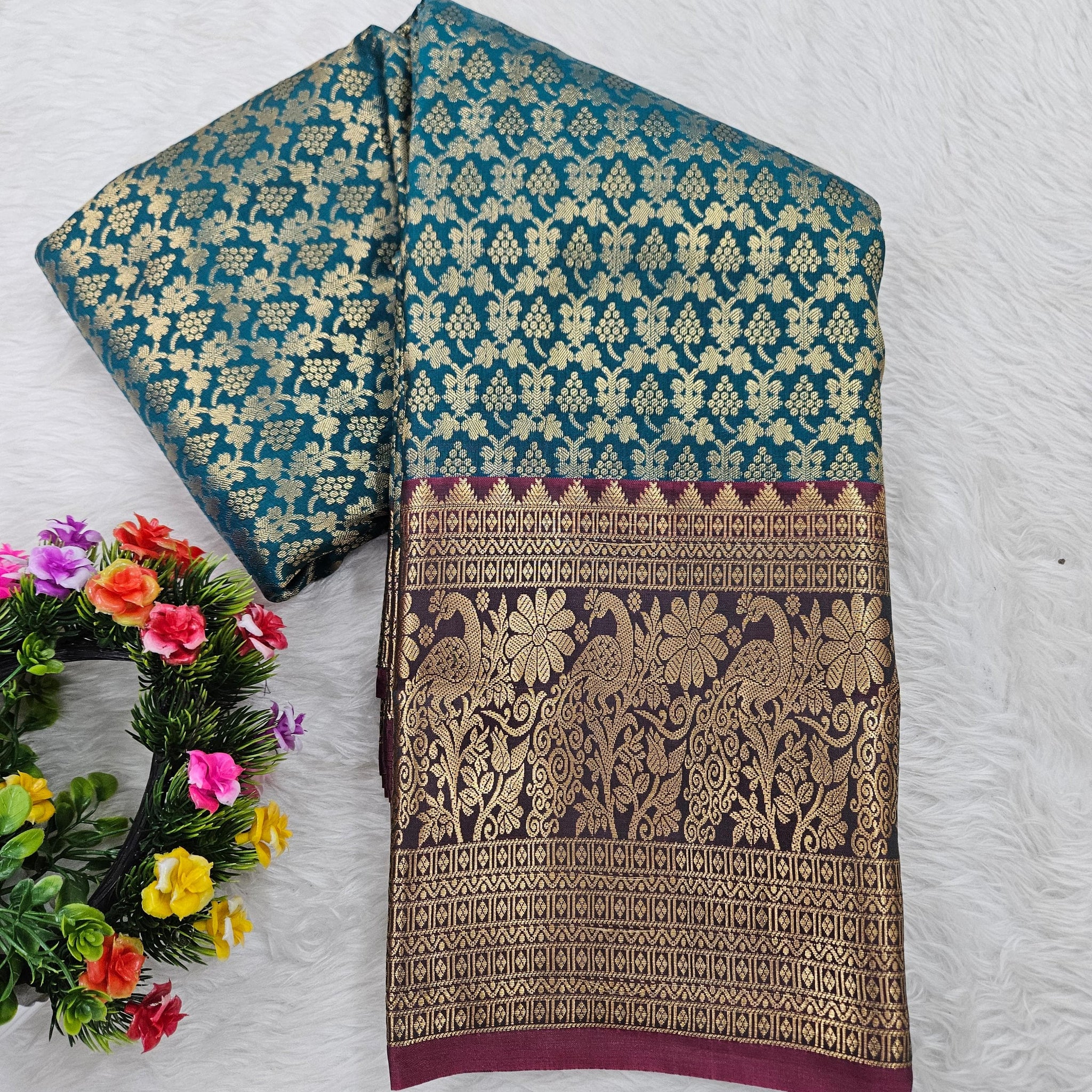 Semi kanchi pattu resham saree
