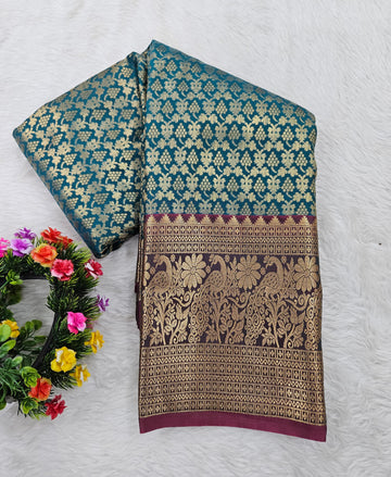 Semi kanchi pattu resham saree