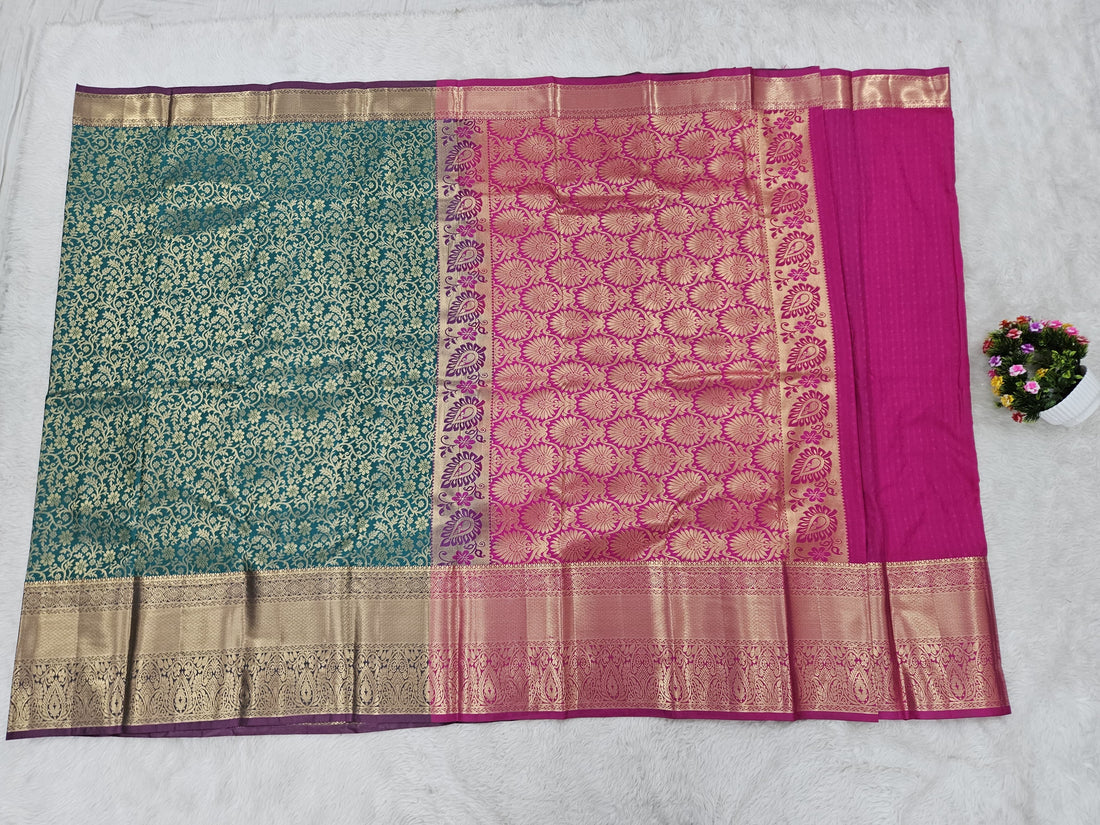 Semi kanchi pattu resham saree