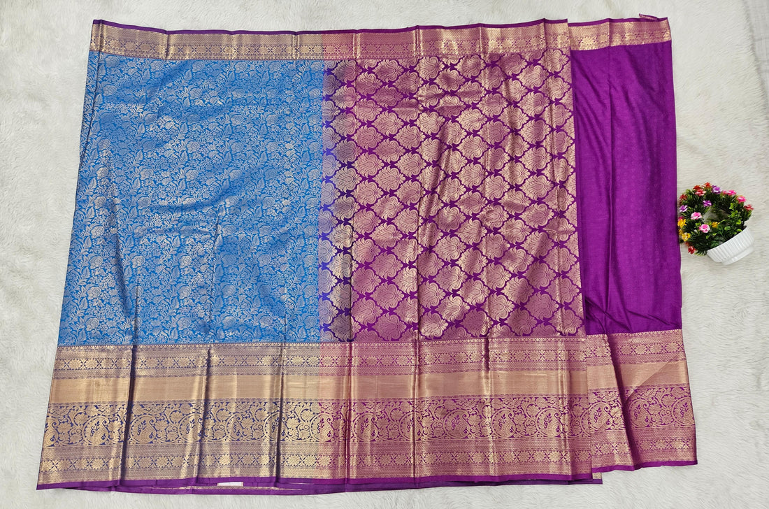 Semi kanchi pattu resham saree