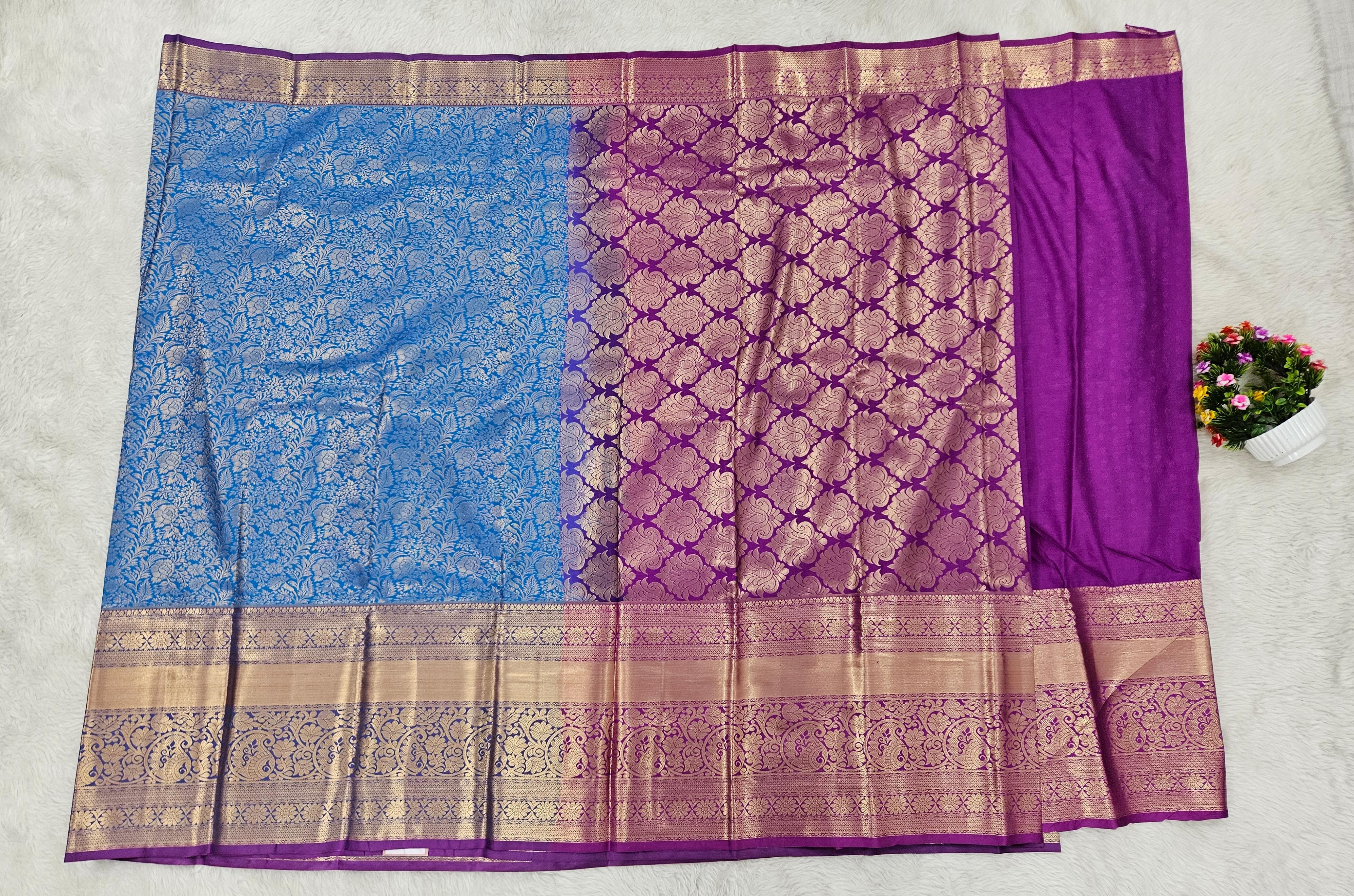 Semi kanchi pattu resham saree