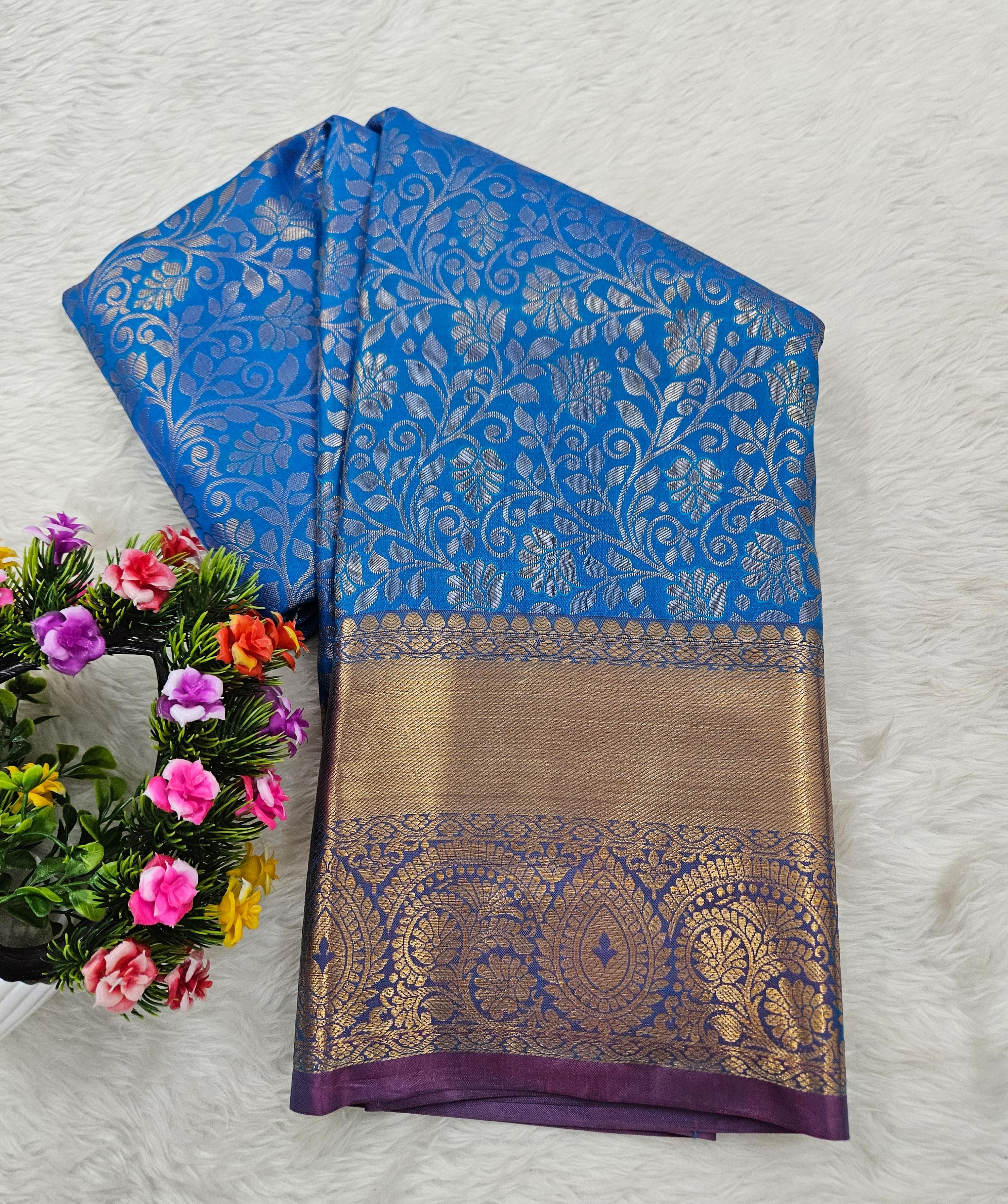 Semi kanchi pattu resham saree