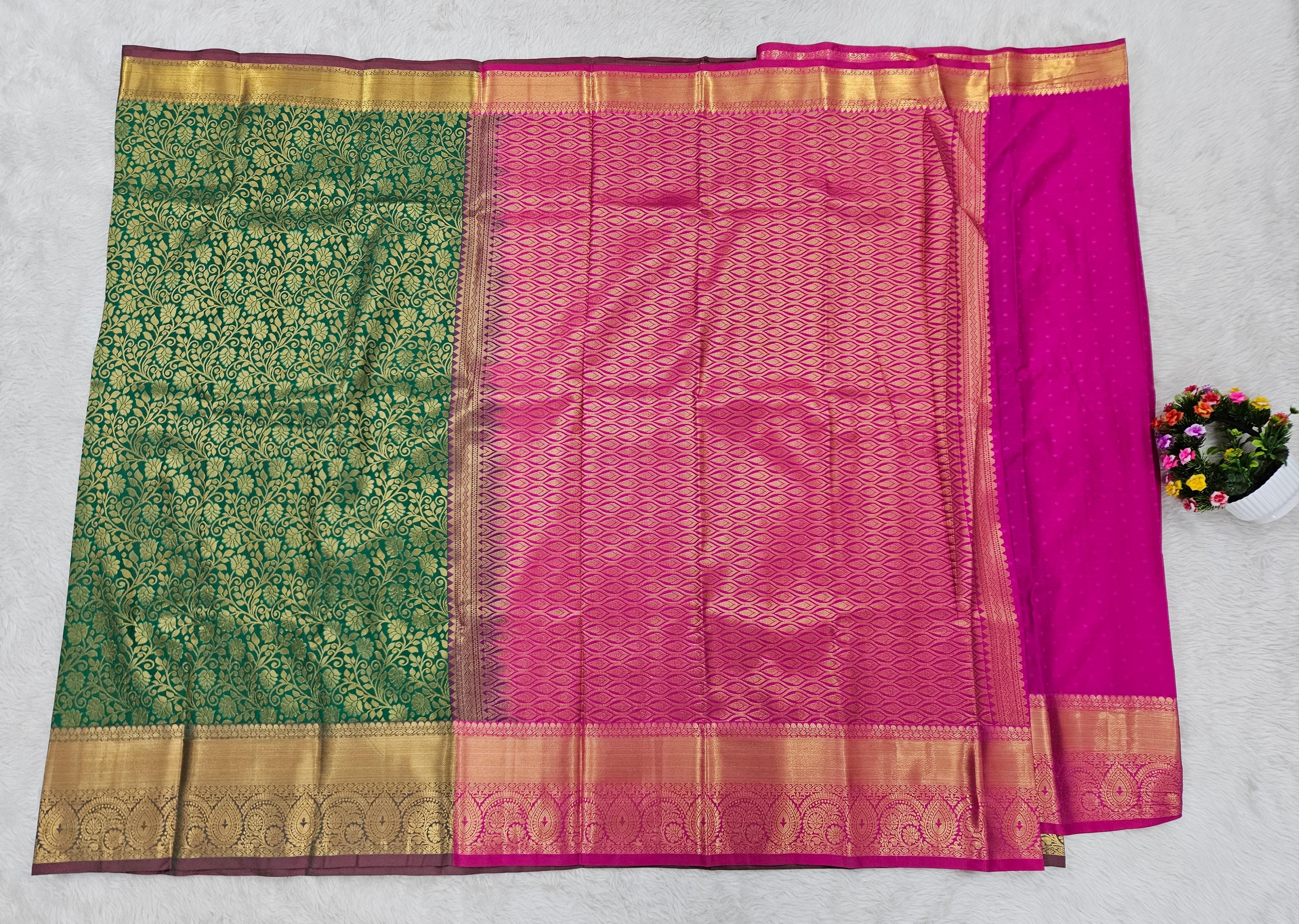 Semi kanchi pattu resham saree