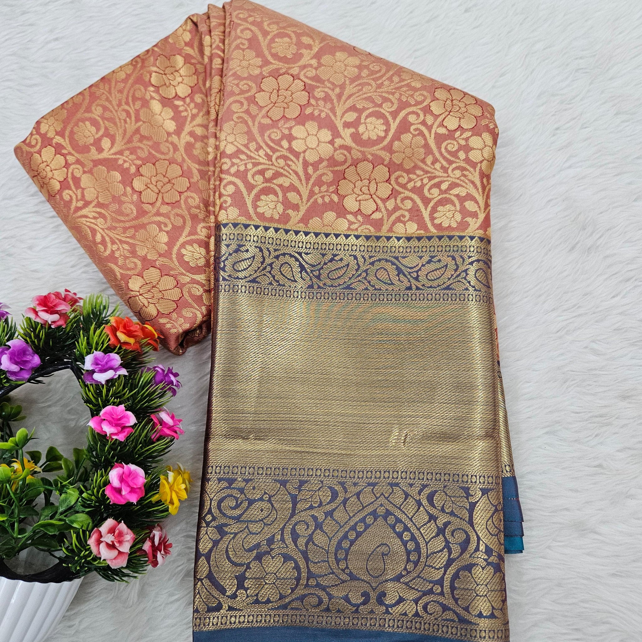Semi kanchi pattu resham saree