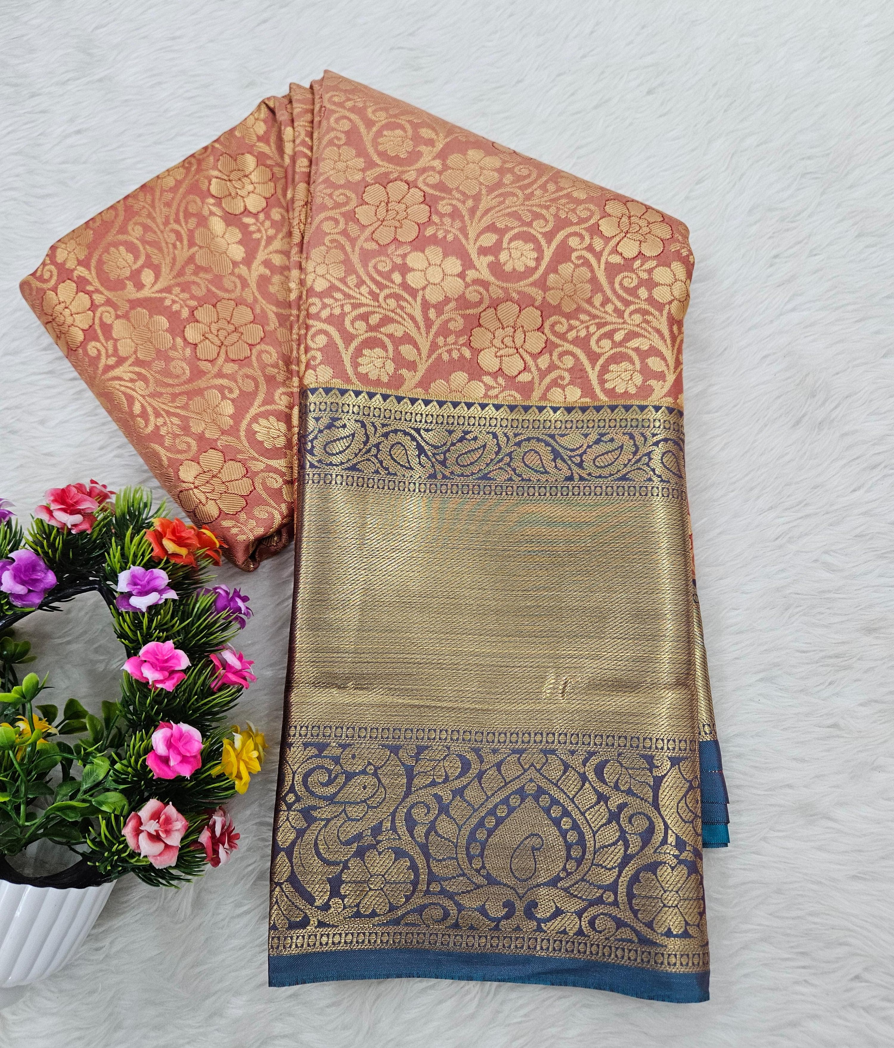 Semi kanchi pattu resham saree