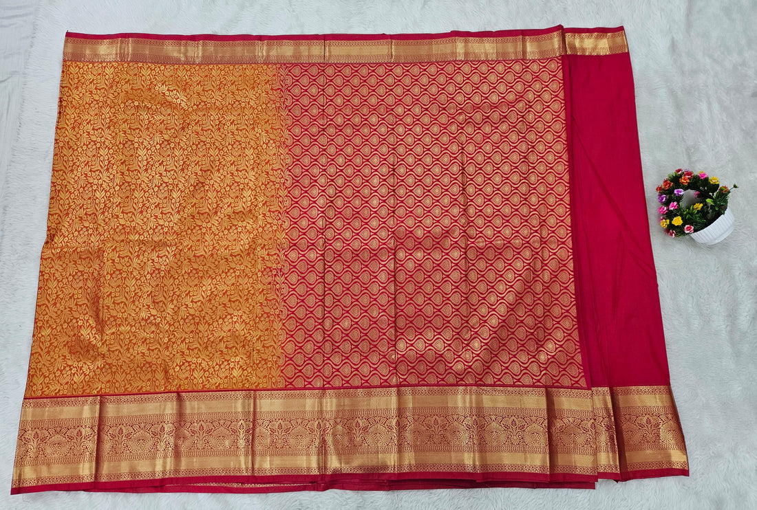 Semi kanchi pattu resham saree