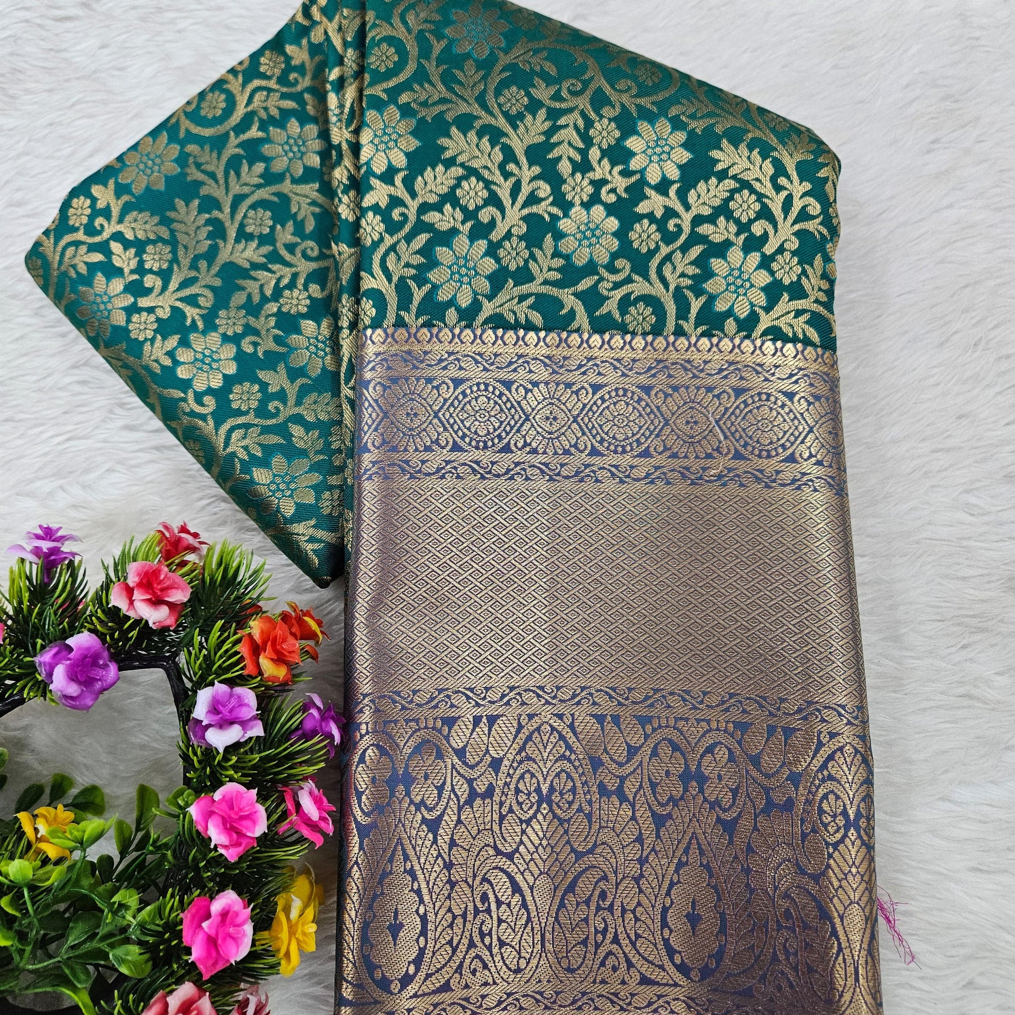 Semi kanchi pattu resham saree
