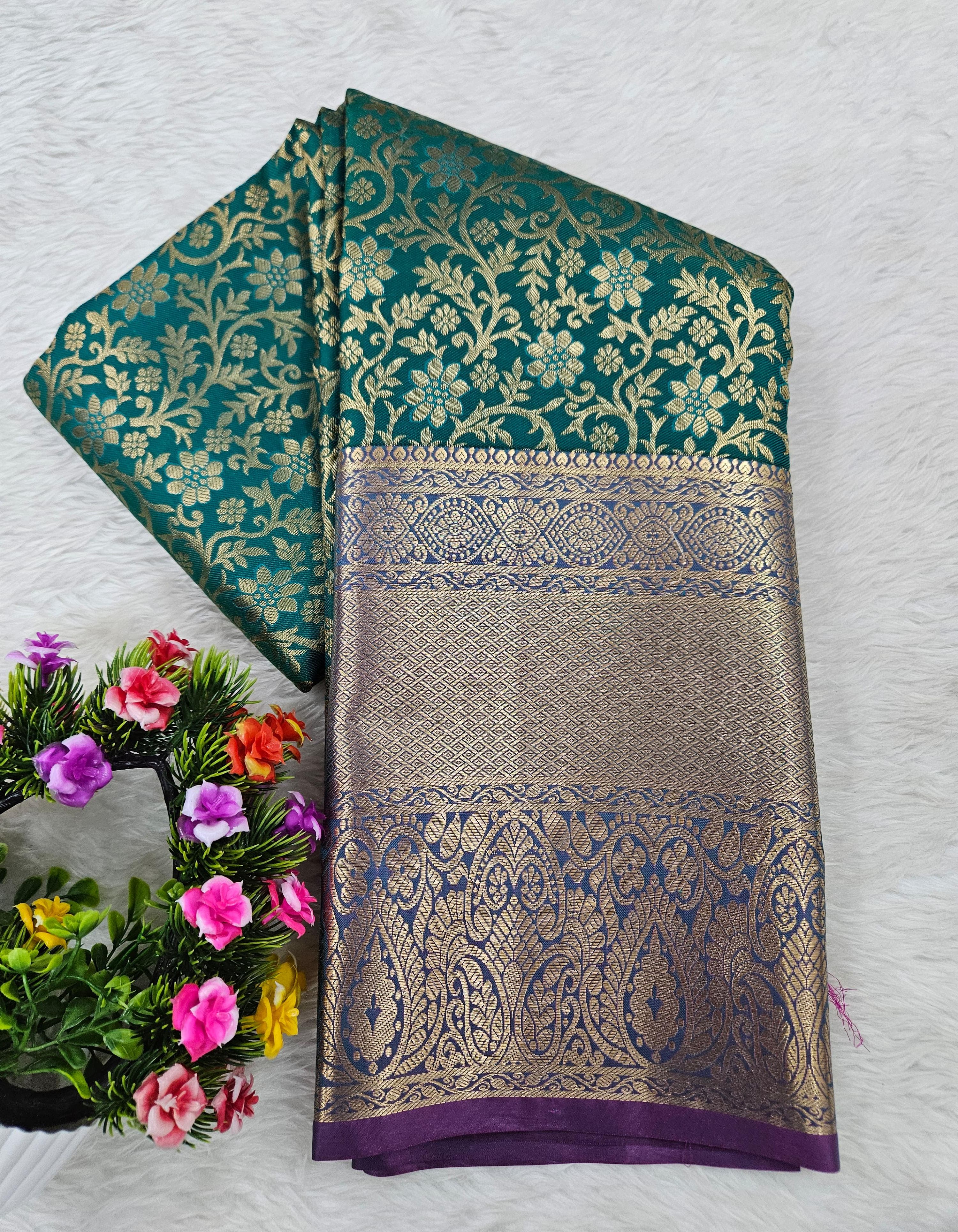 Semi kanchi pattu resham saree