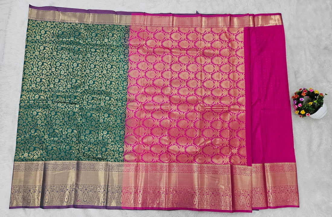 Semi kanchi pattu resham saree