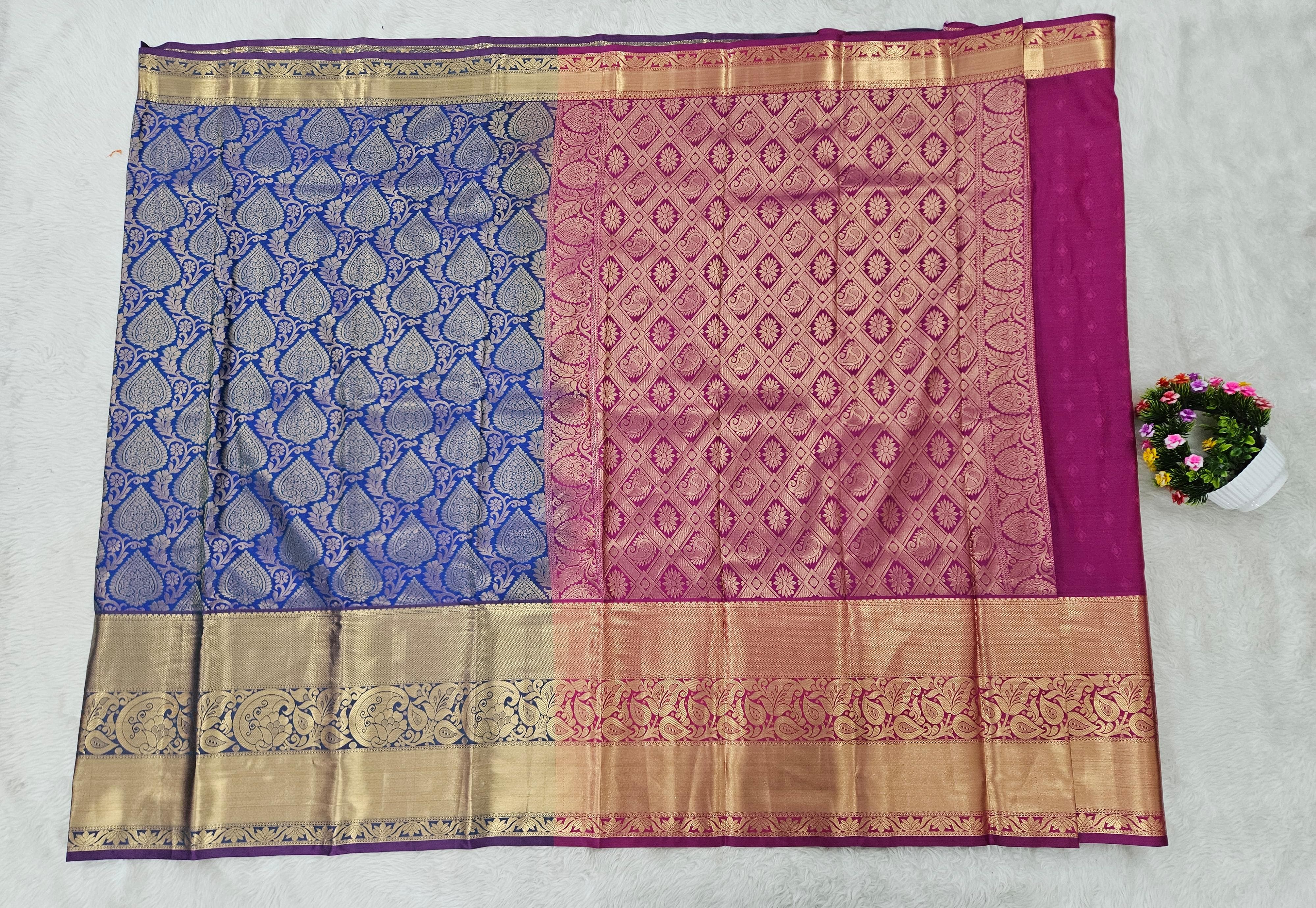 Semi kanchi pattu resham saree