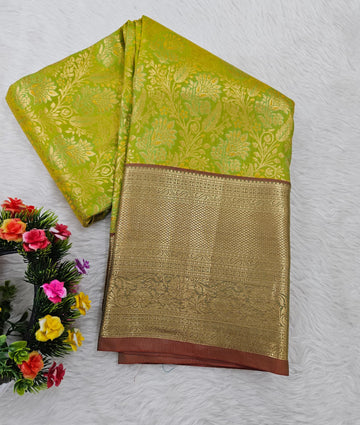 Semi kanchi pattu resham saree