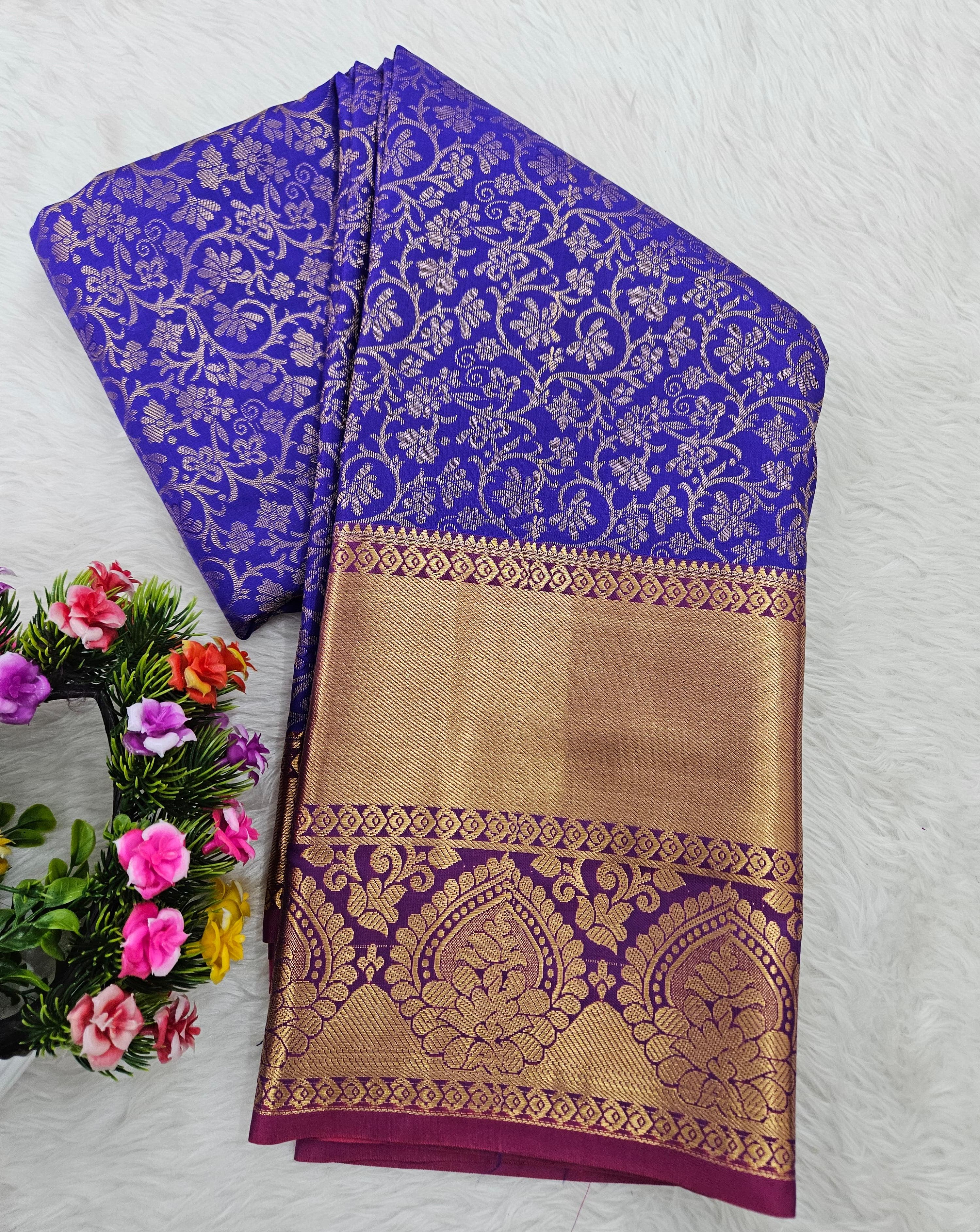Semi kanchi pattu resham saree