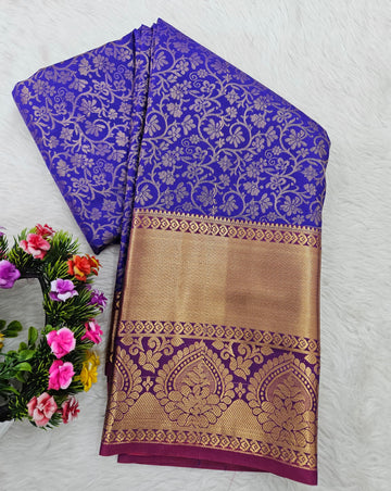 Semi kanchi pattu resham saree