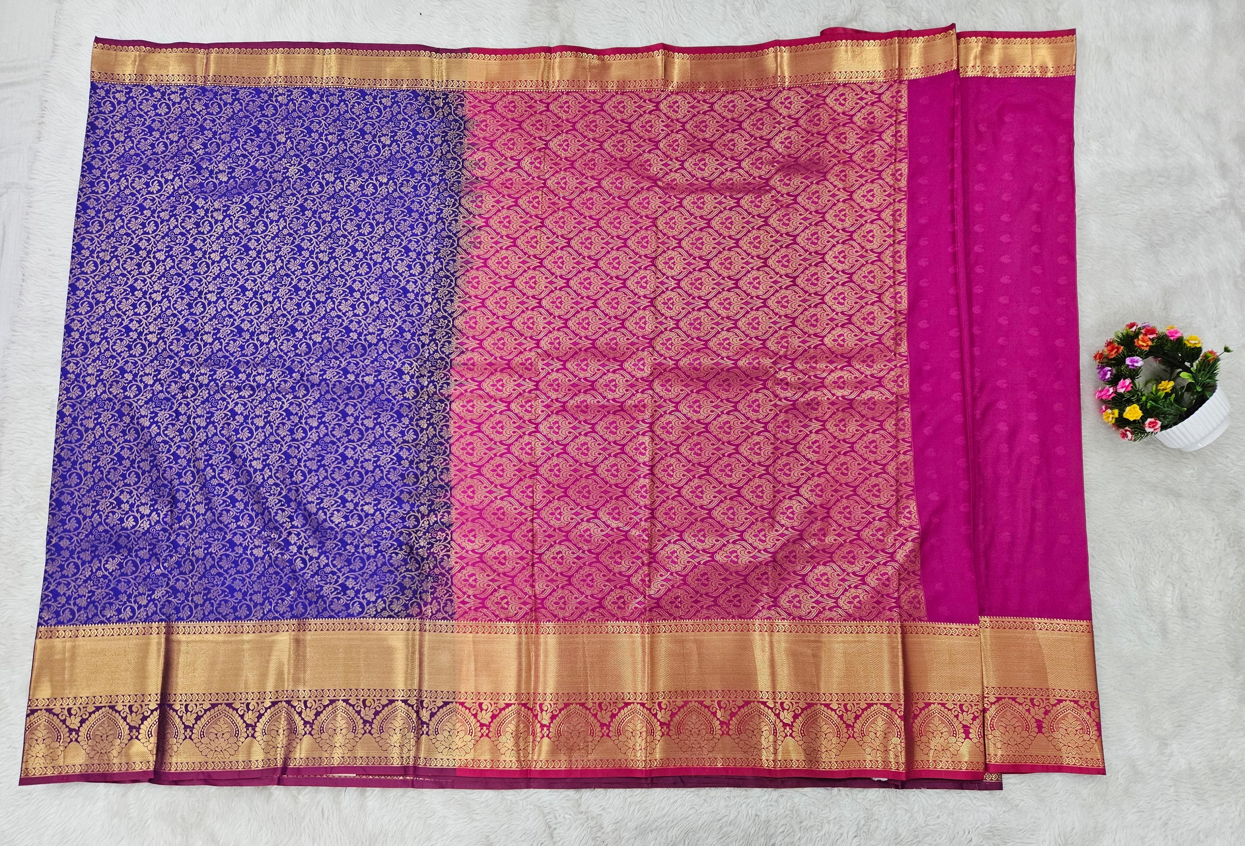 Semi kanchi pattu resham saree