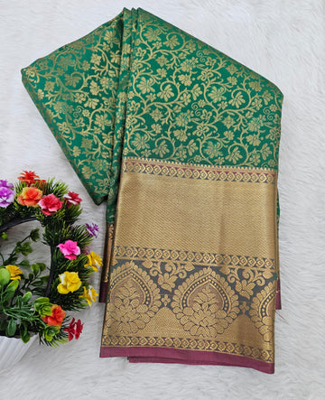 Semi kanchi pattu resham saree