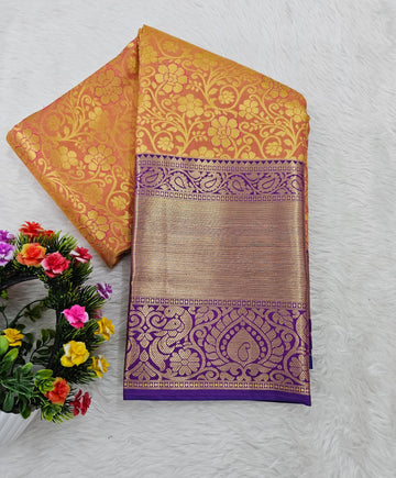 Semi kanchi pattu resham saree