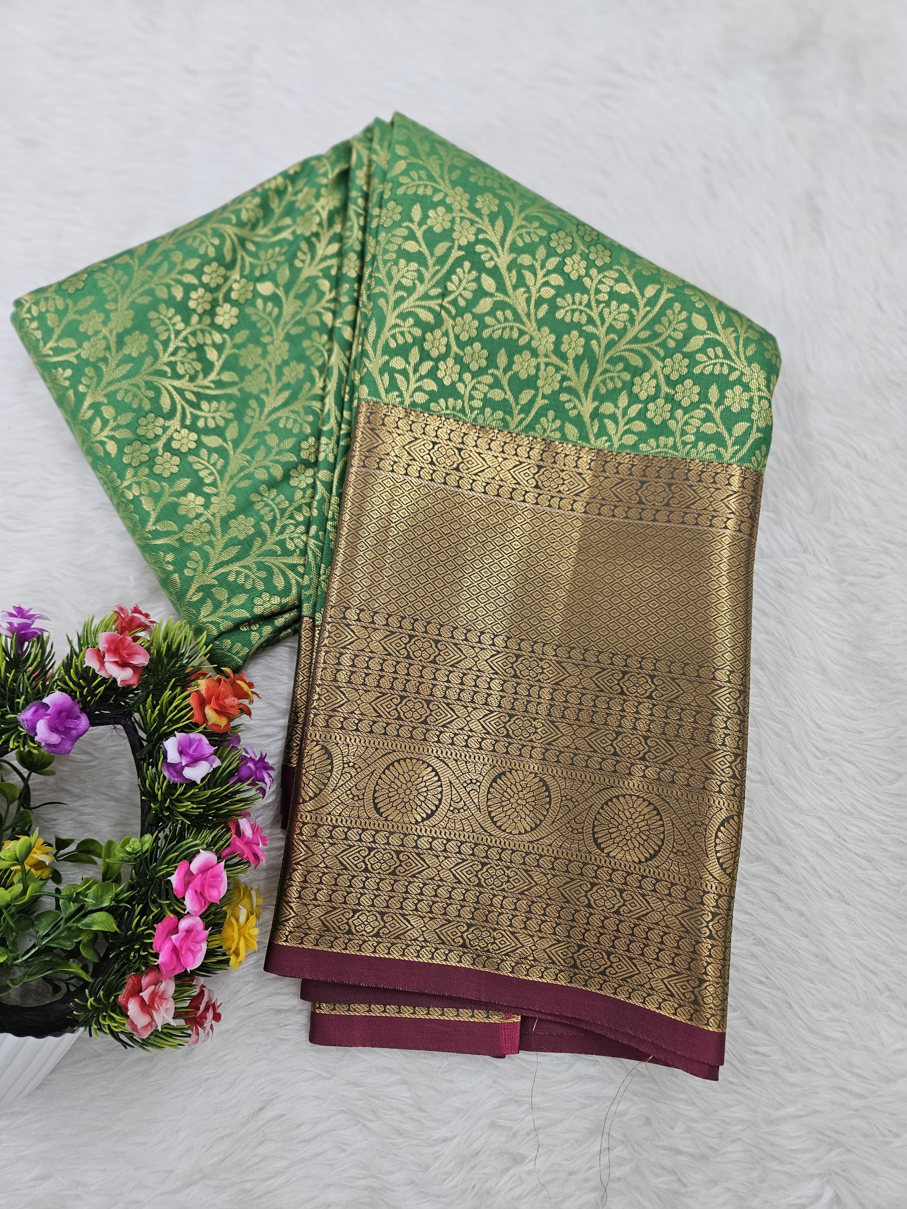 Semi kanchipattu resham saree
