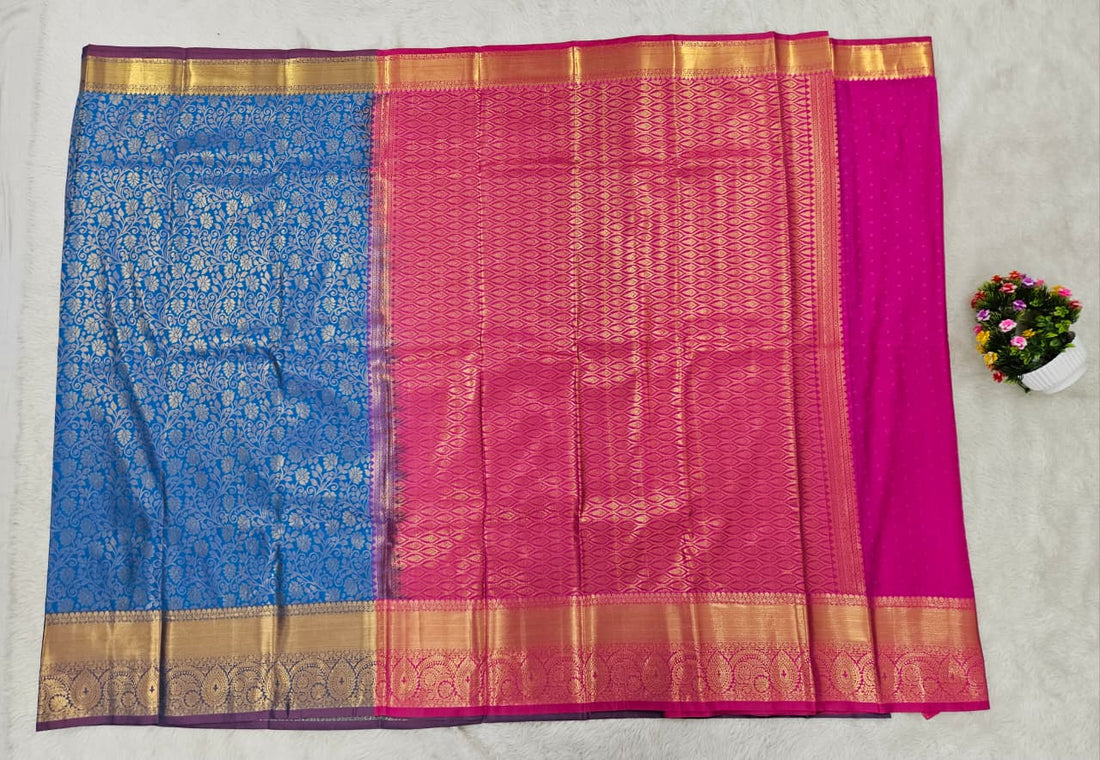 Semi kanchi pattu resham saree