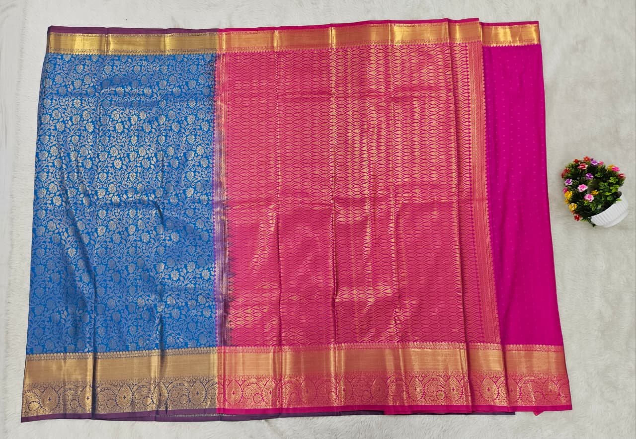 Semi kanchi pattu resham saree