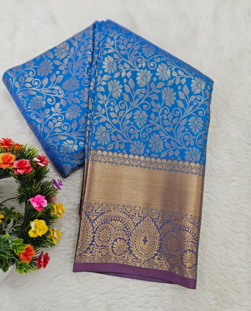Semi kanchi pattu resham saree