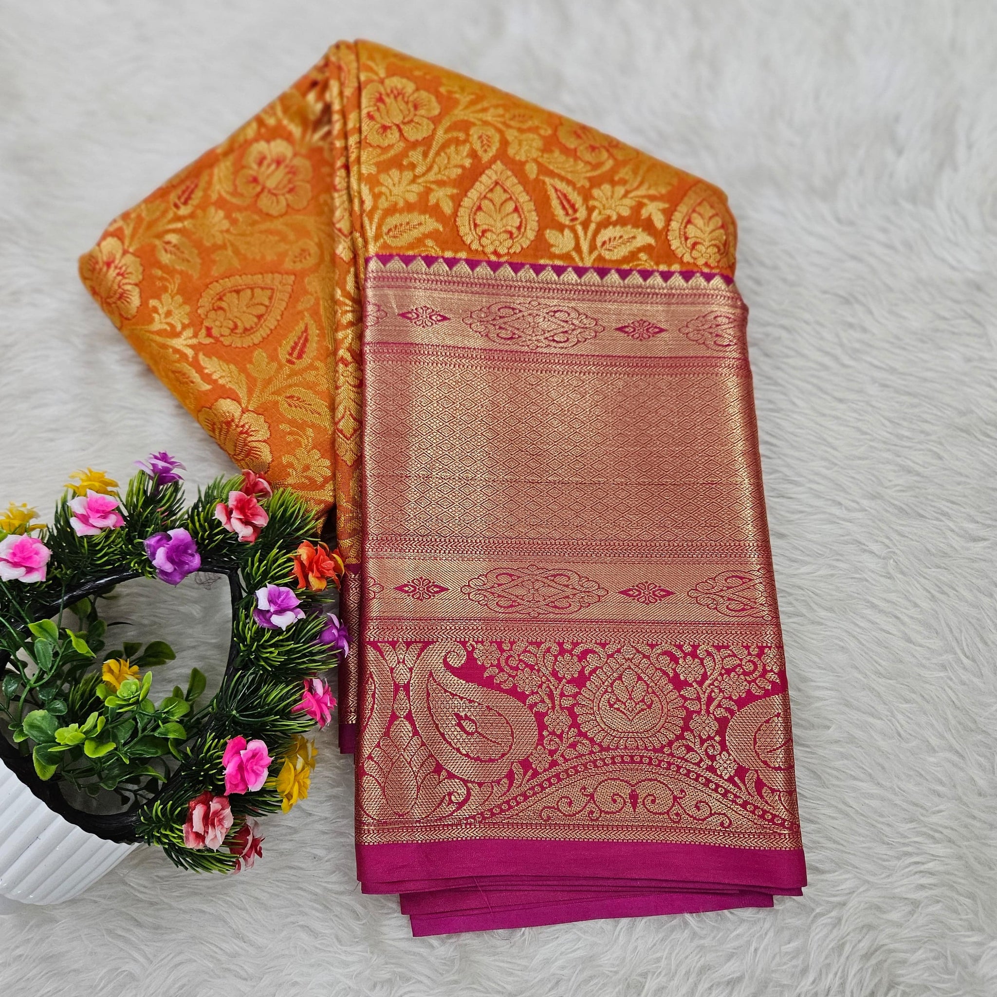 Semi kanchipattu resham saree