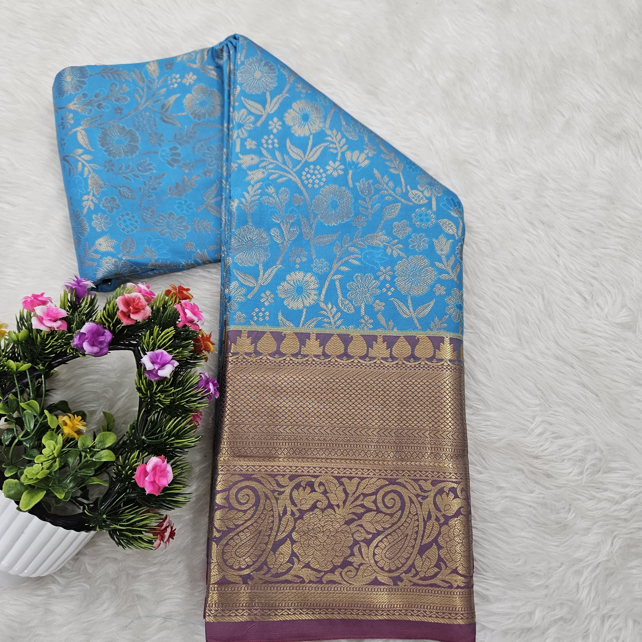 Semi kanchipattu resham saree