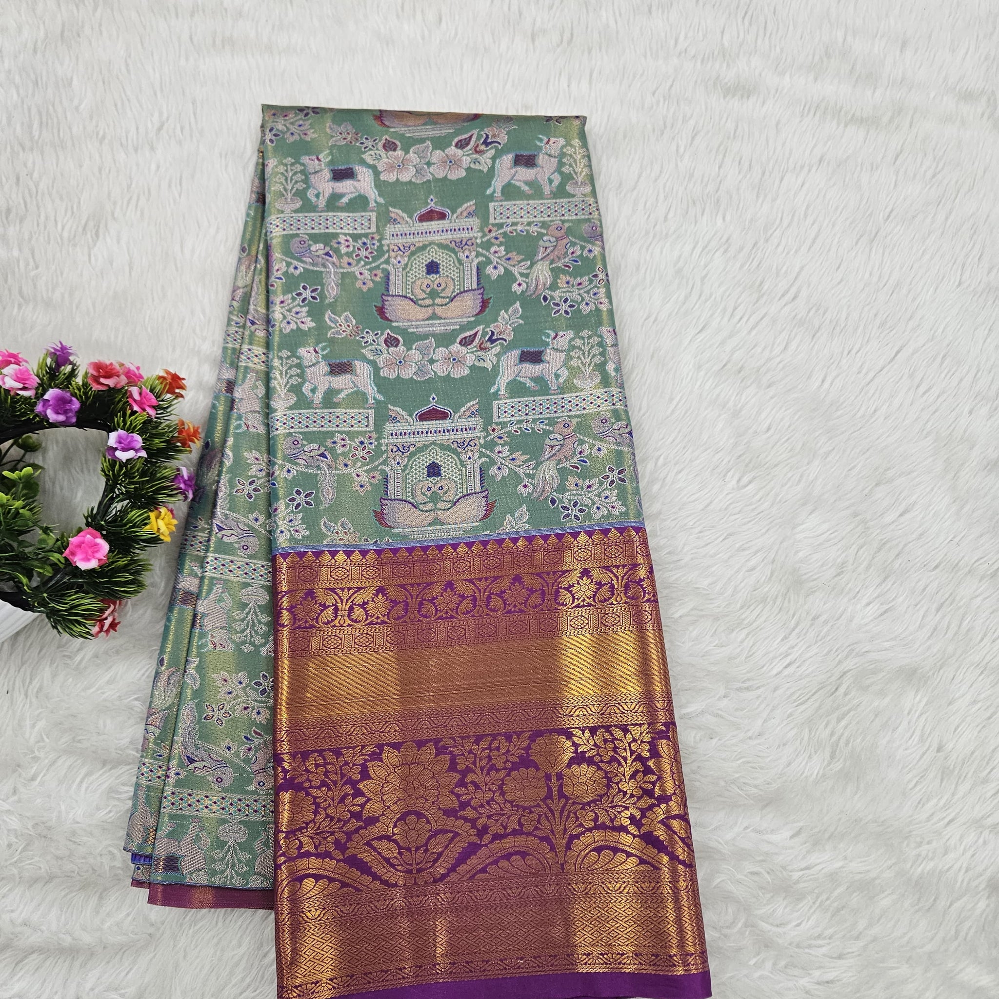 (10+ Year) Lehenga – Unstitched (Blouse + Material)