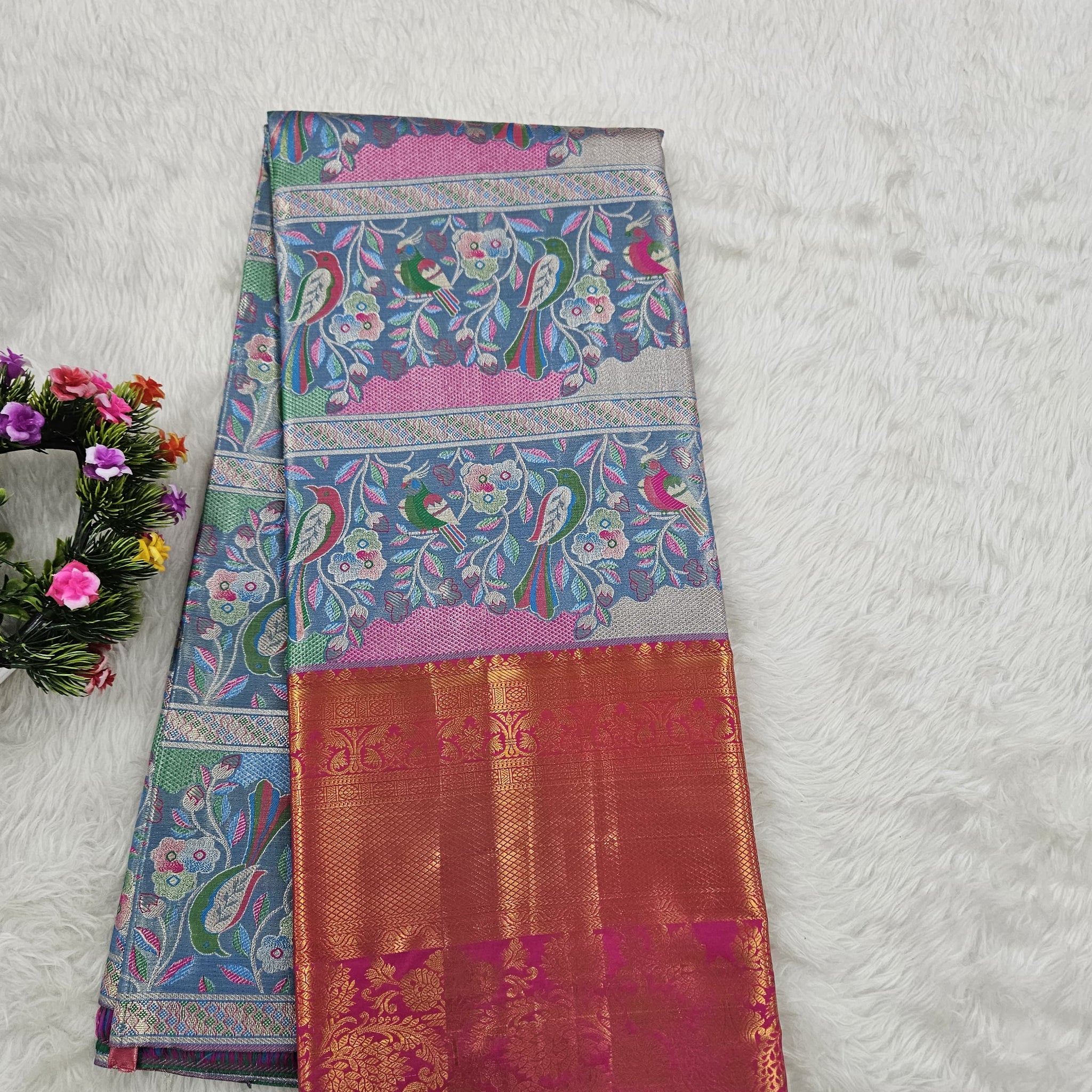 (10+ Year) Lehenga – Unstitched (Blouse + Material)