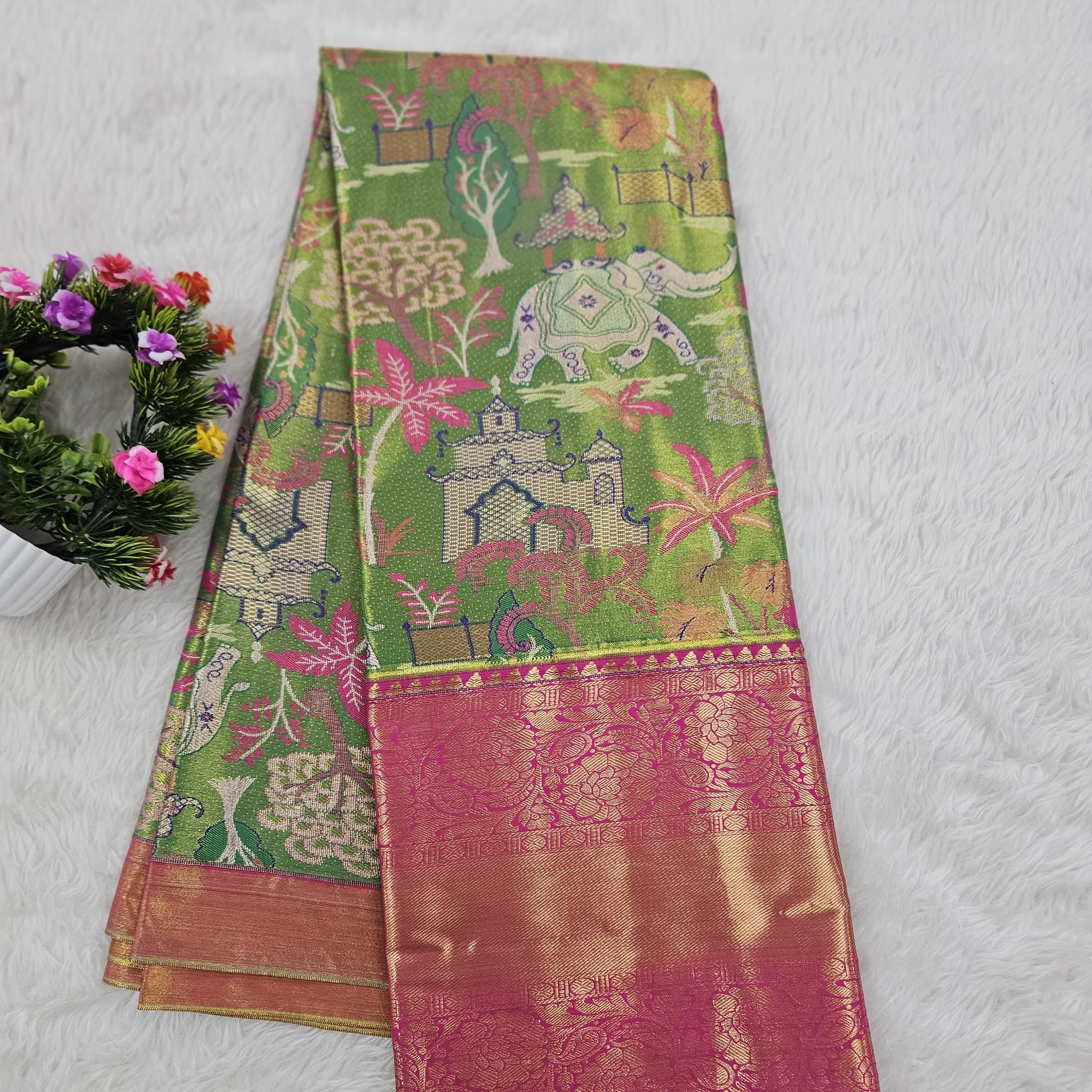 (10+ Year) Lehenga – Unstitched (Blouse + Material)