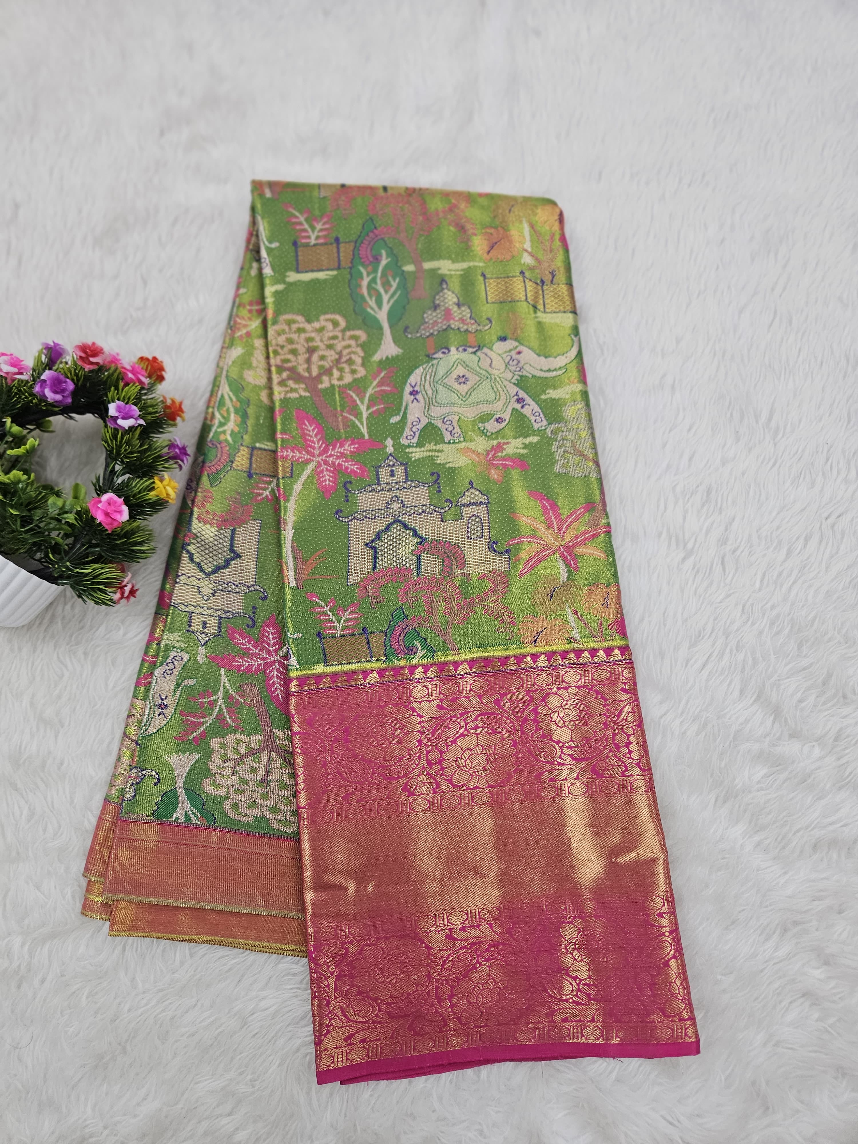 (10+ Year) Lehenga – Unstitched (Blouse + Material)