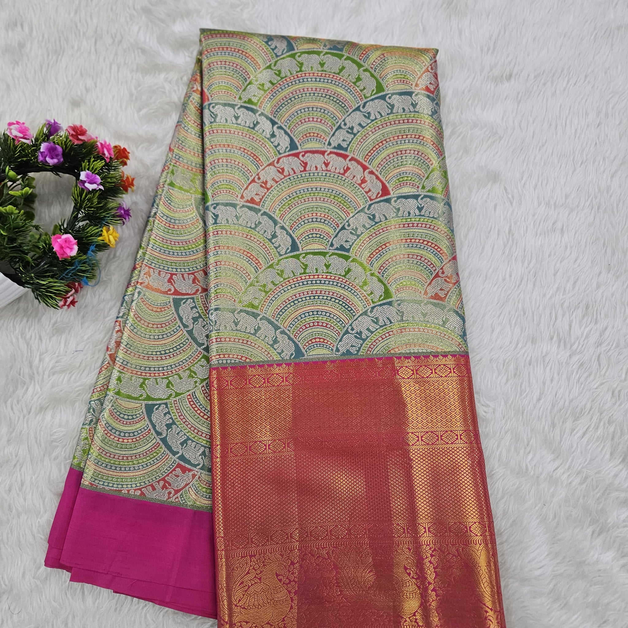 (10+ Year) Lehenga – Unstitched (Blouse + Material)