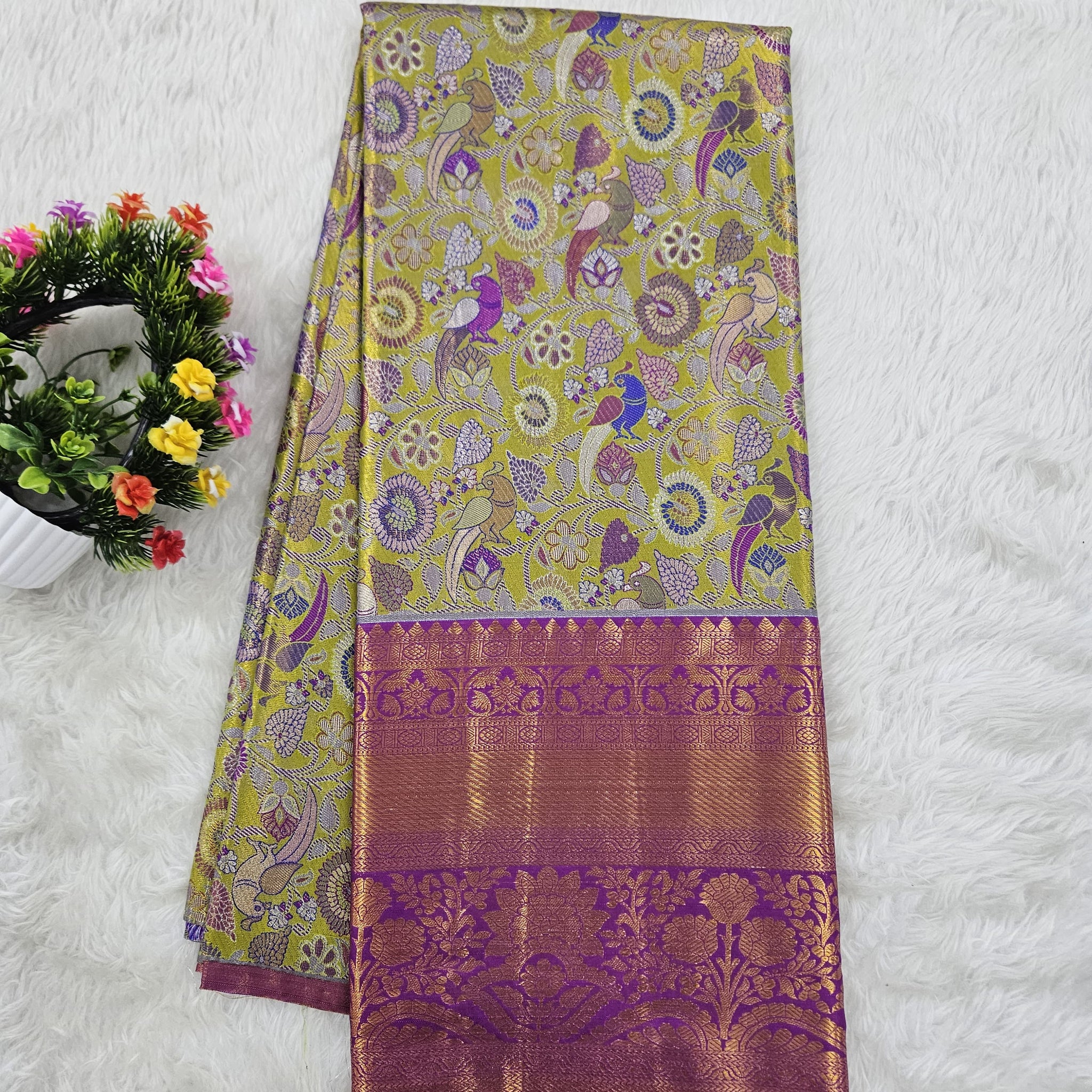 (10+ Year) Lehenga – Unstitched (Blouse + Material)