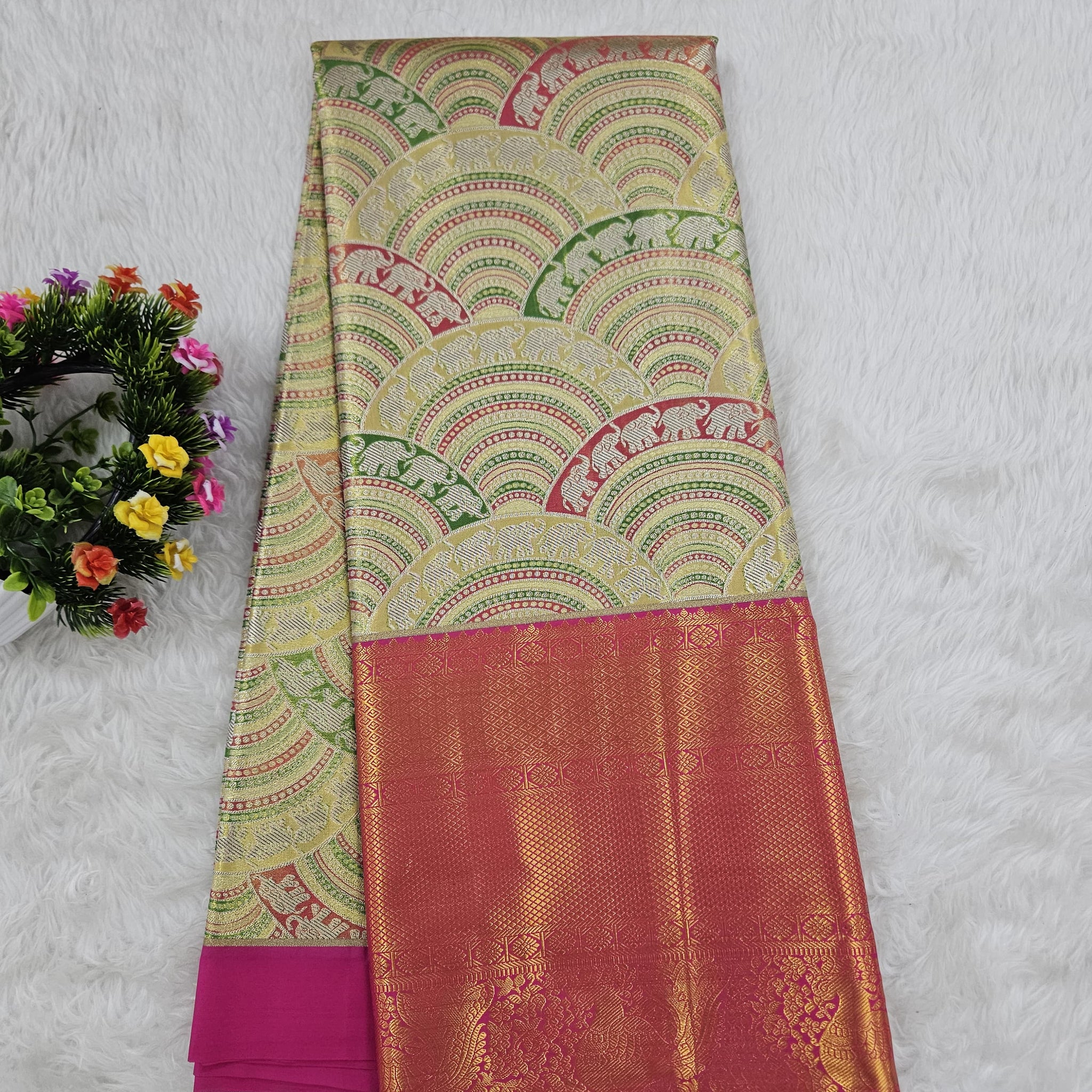 (10+ Year) Lehenga – Unstitched (Blouse + Material)