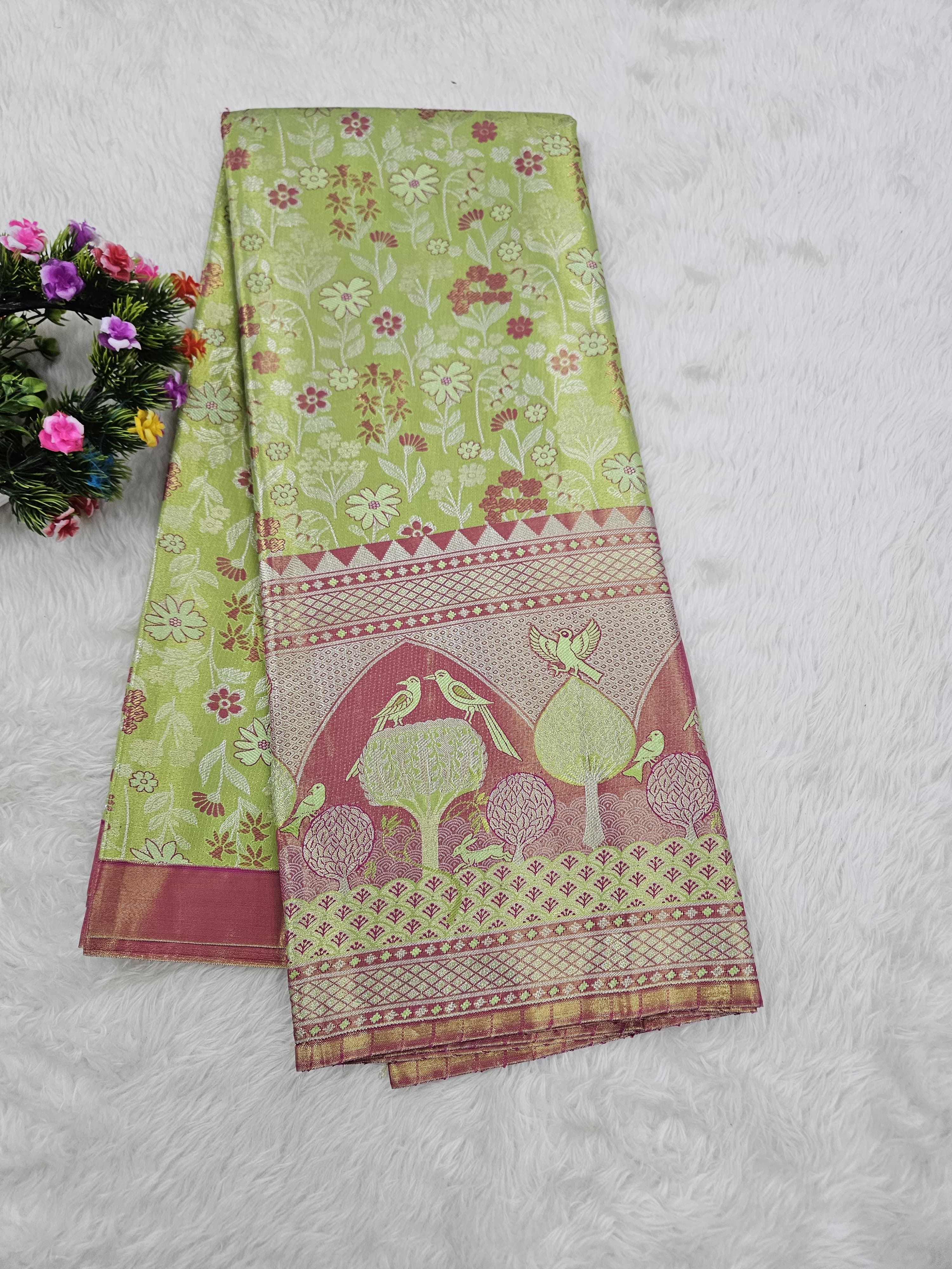 (10+ Year) Lehenga – Unstitched (Blouse + Material)