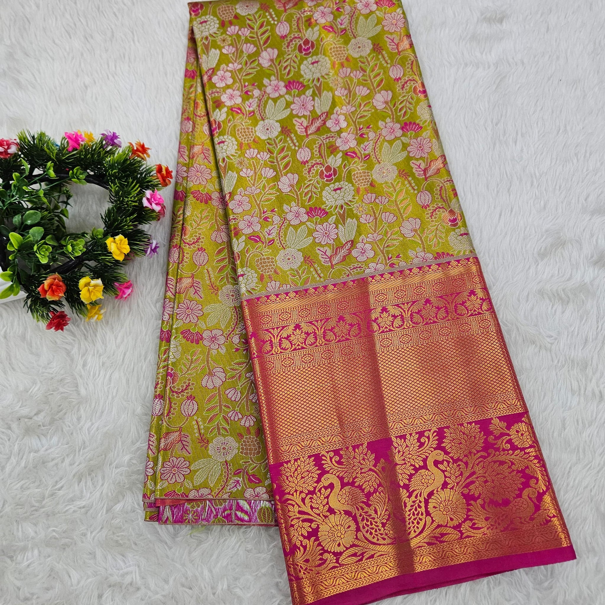 (10+ Year) Lehenga – Unstitched (Blouse + Material)