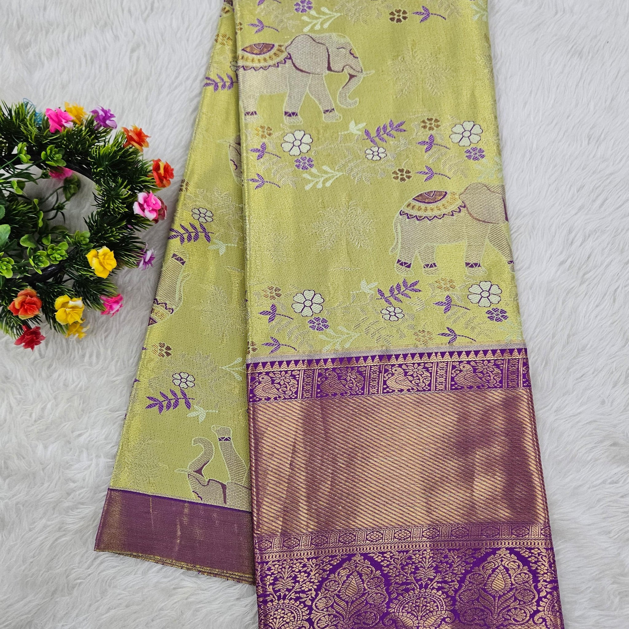 (10+ Year) Lehenga – Unstitched (Blouse + Material)