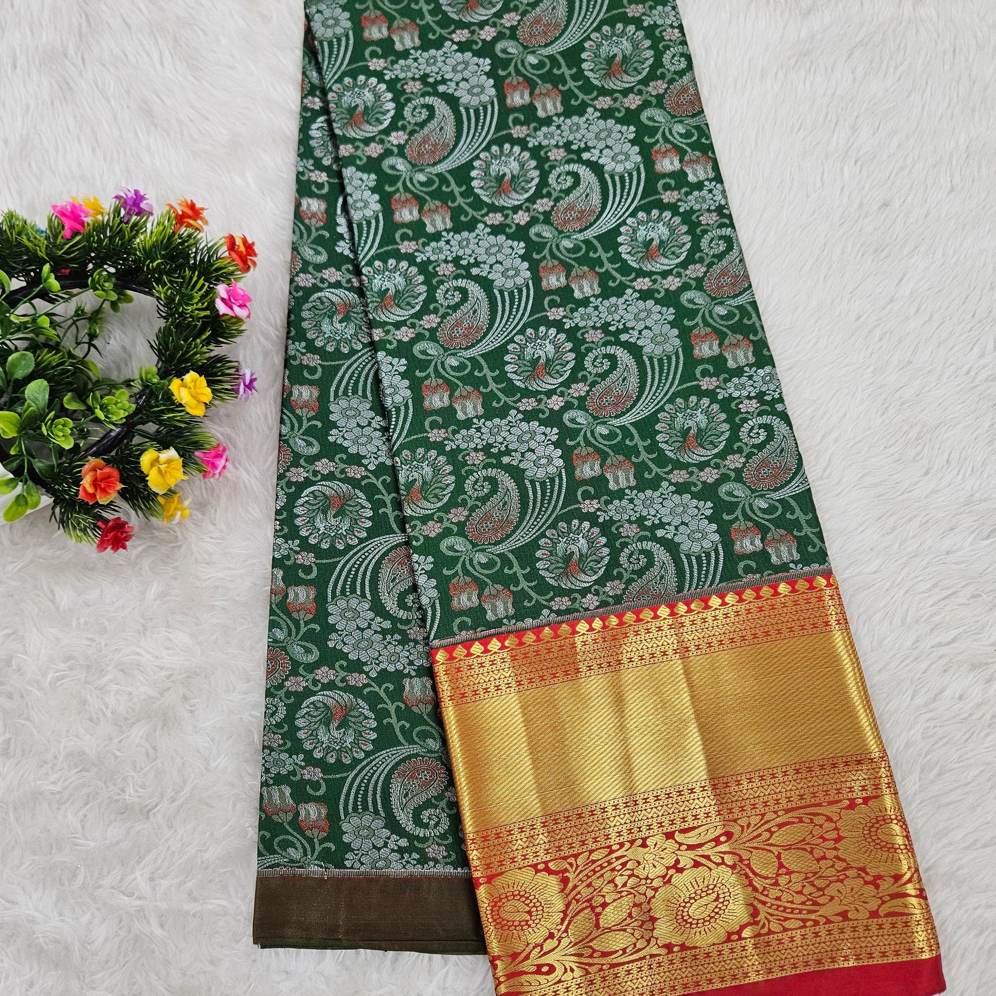 (10+ Year) Lehenga – Unstitched (Blouse + Material)