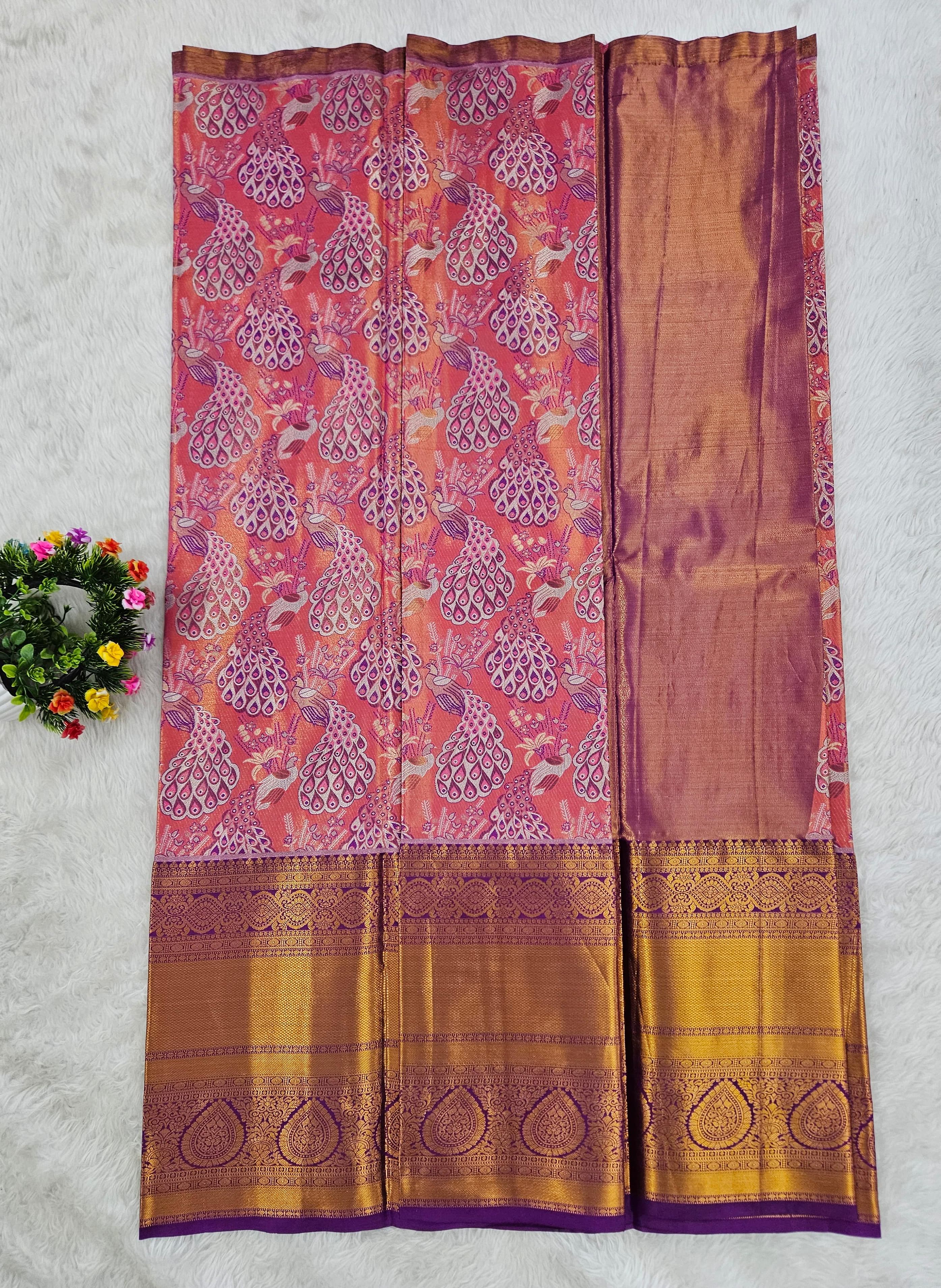 (10+ Year) Lehenga – Unstitched (Blouse + Material)