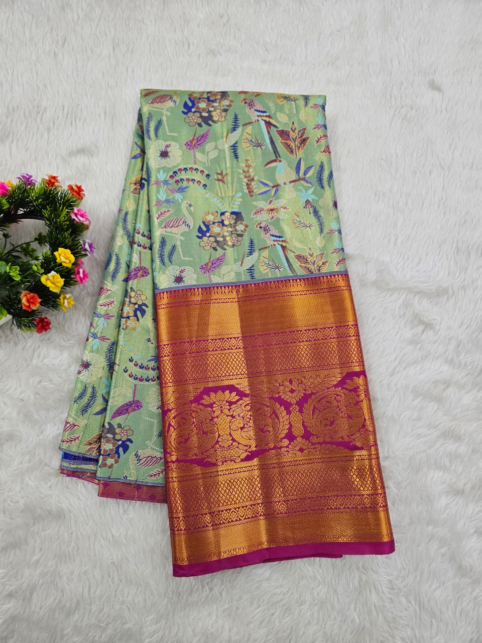 (10+ Year) Lehenga – Unstitched (Blouse + Material)