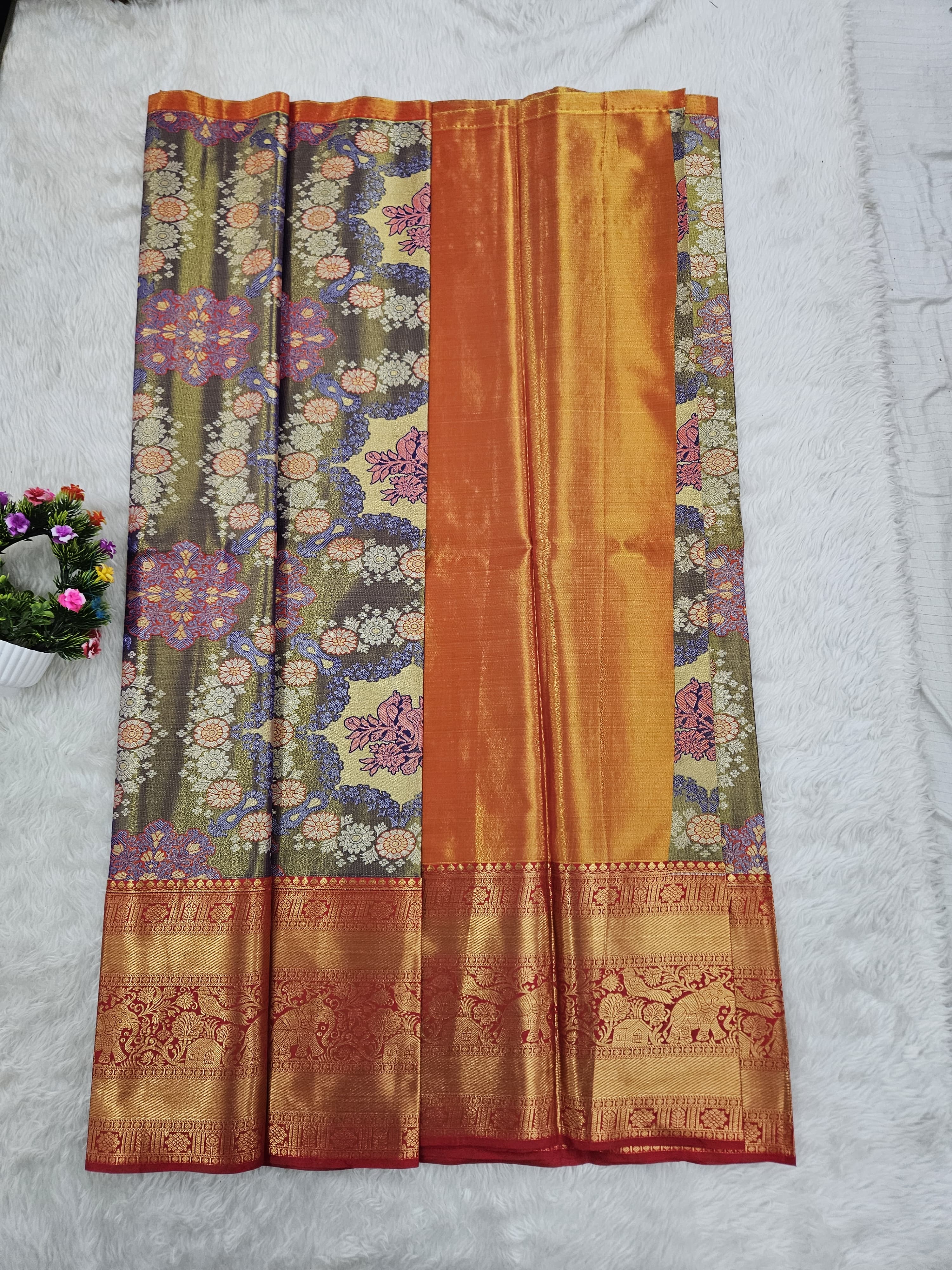 (10+ Year) Lehenga – Unstitched (Blouse + Material)