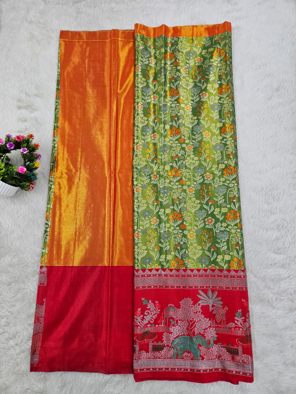 (10+ Year) Lehenga – Unstitched (Blouse + Material)