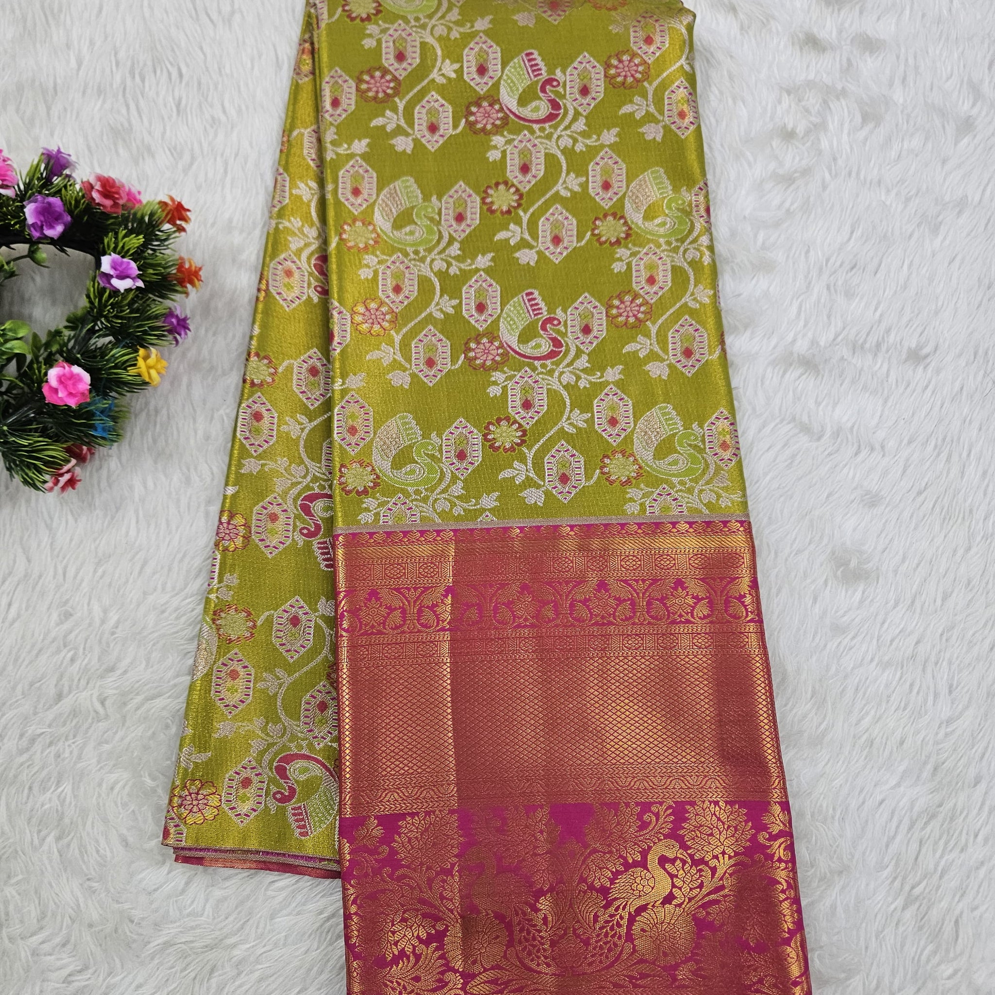 (10+ Year) Lehenga – Unstitched (Blouse + Material)