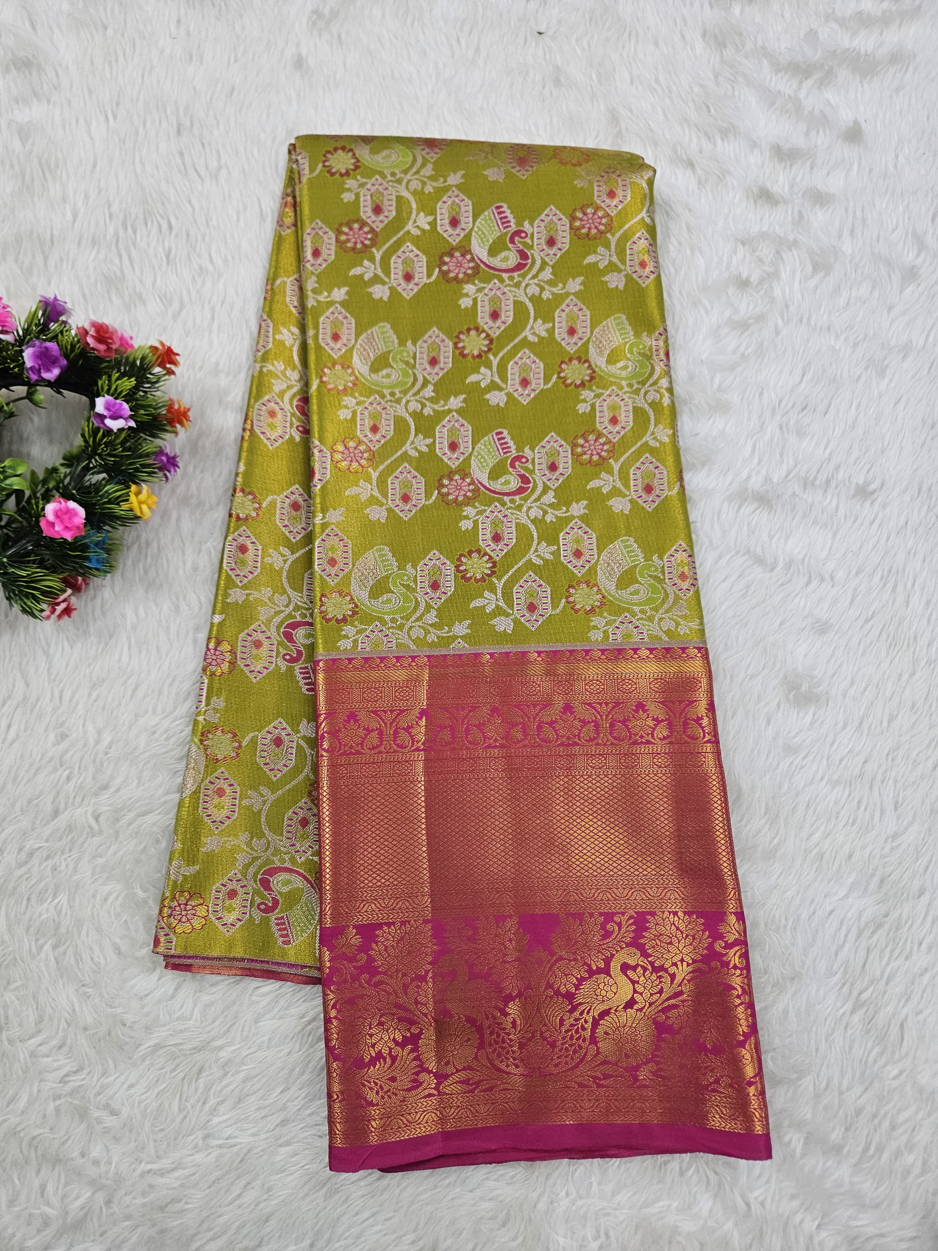 (10+ Year) Lehenga – Unstitched (Blouse + Material)