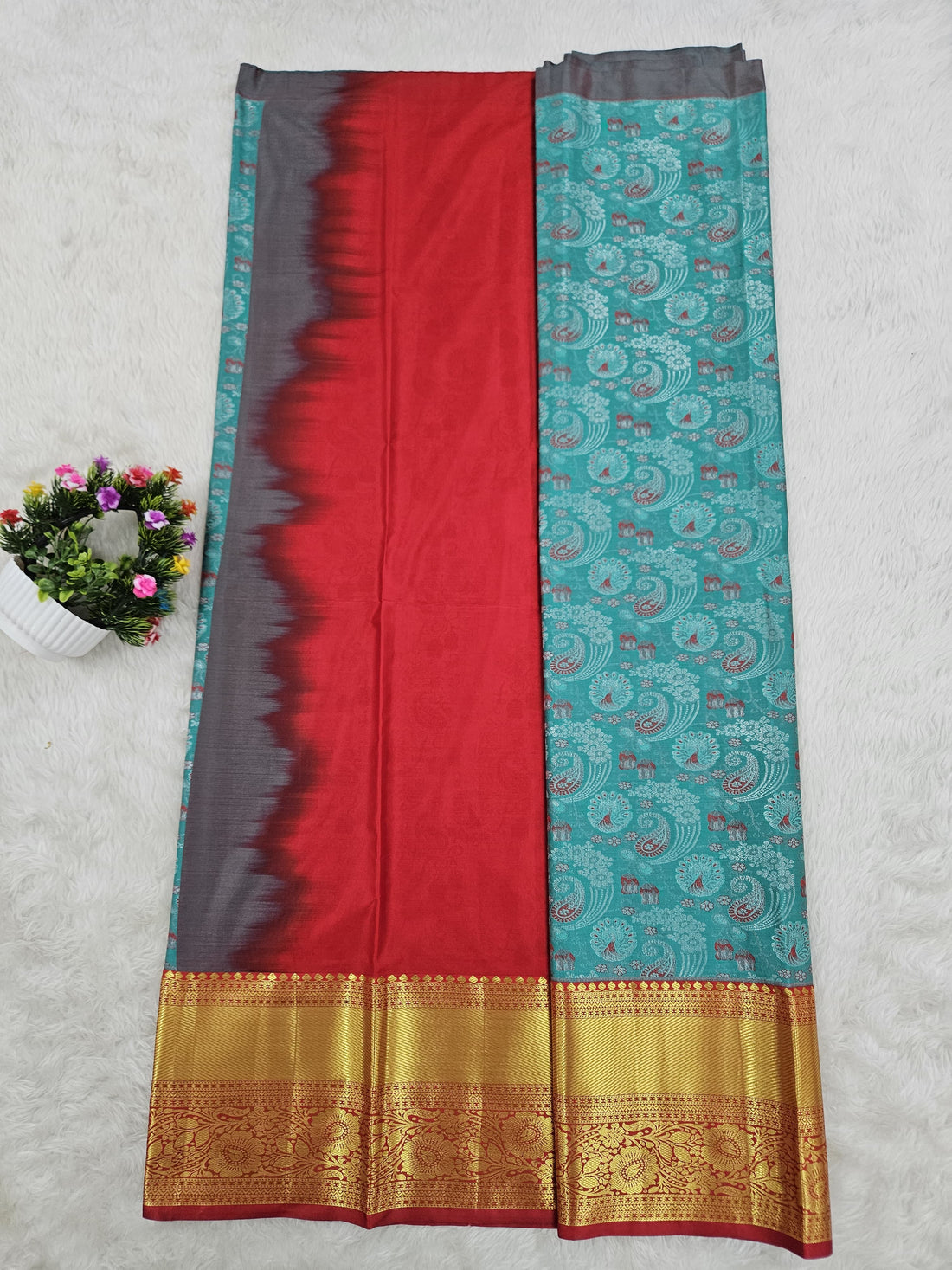 (10+ Year) Lehenga – Unstitched (Blouse + Material)