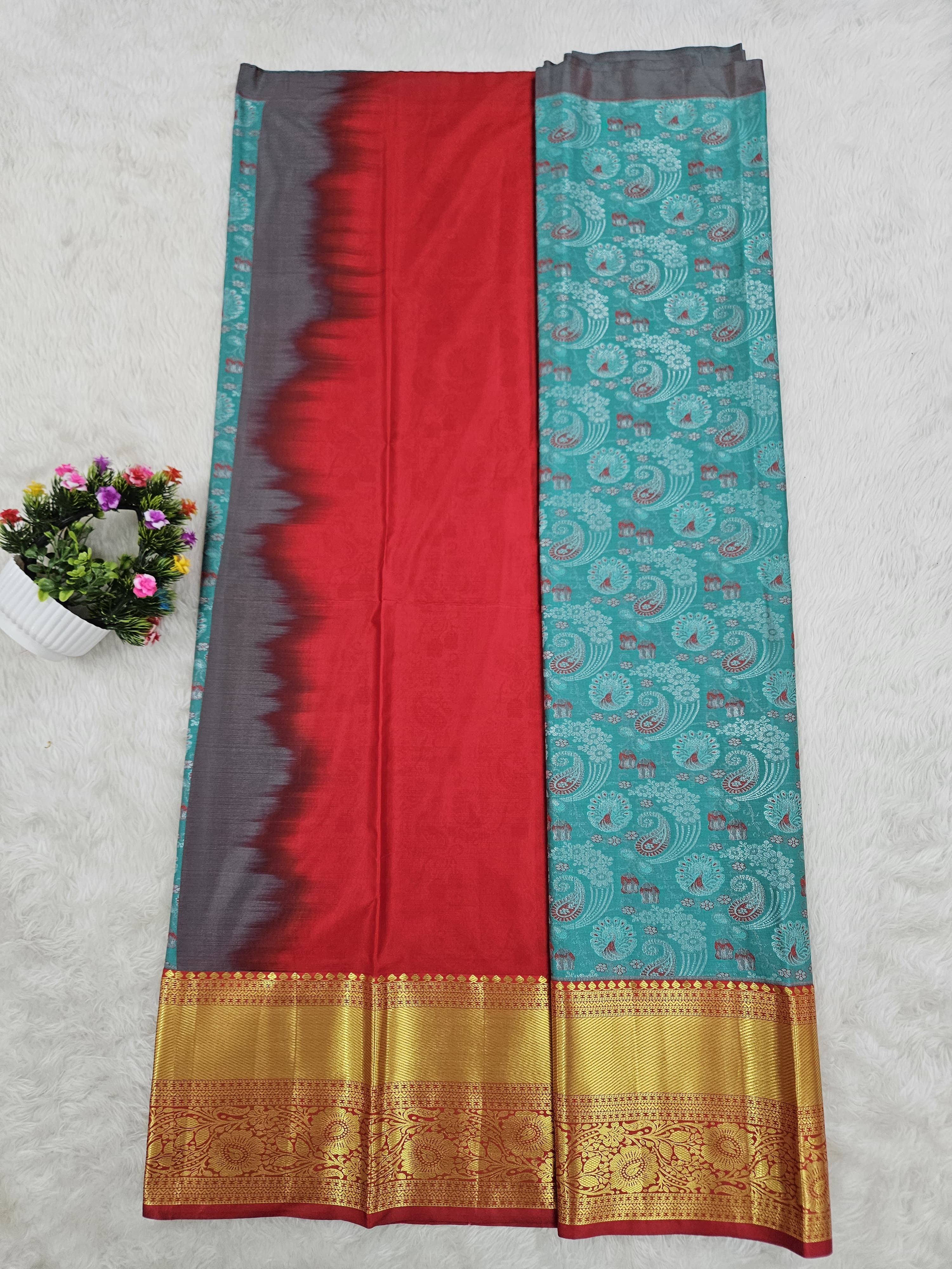 (10+ Year) Lehenga – Unstitched (Blouse + Material)