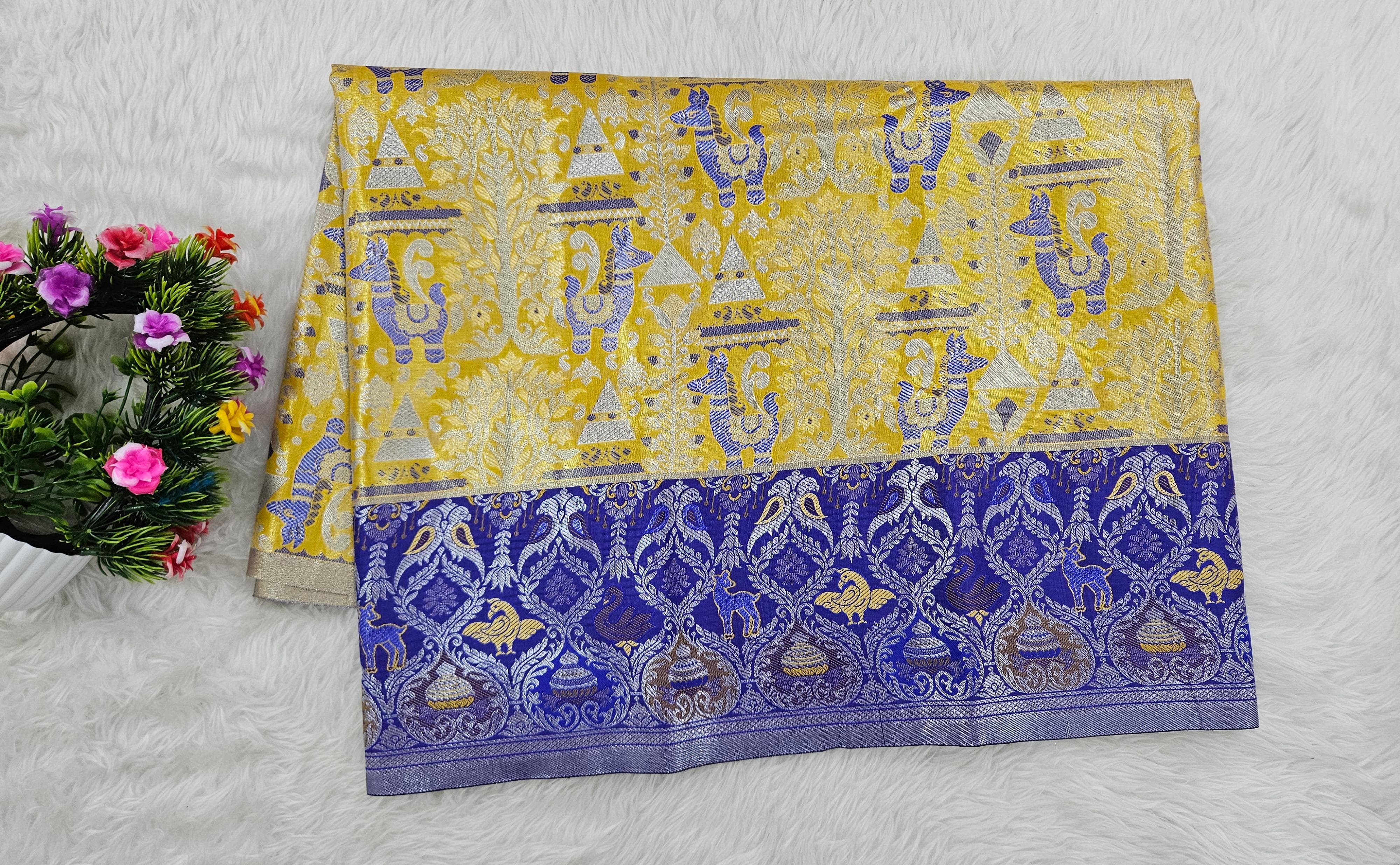 (2–5  Year) Lehenga – Unstitched (Blouse + Material)