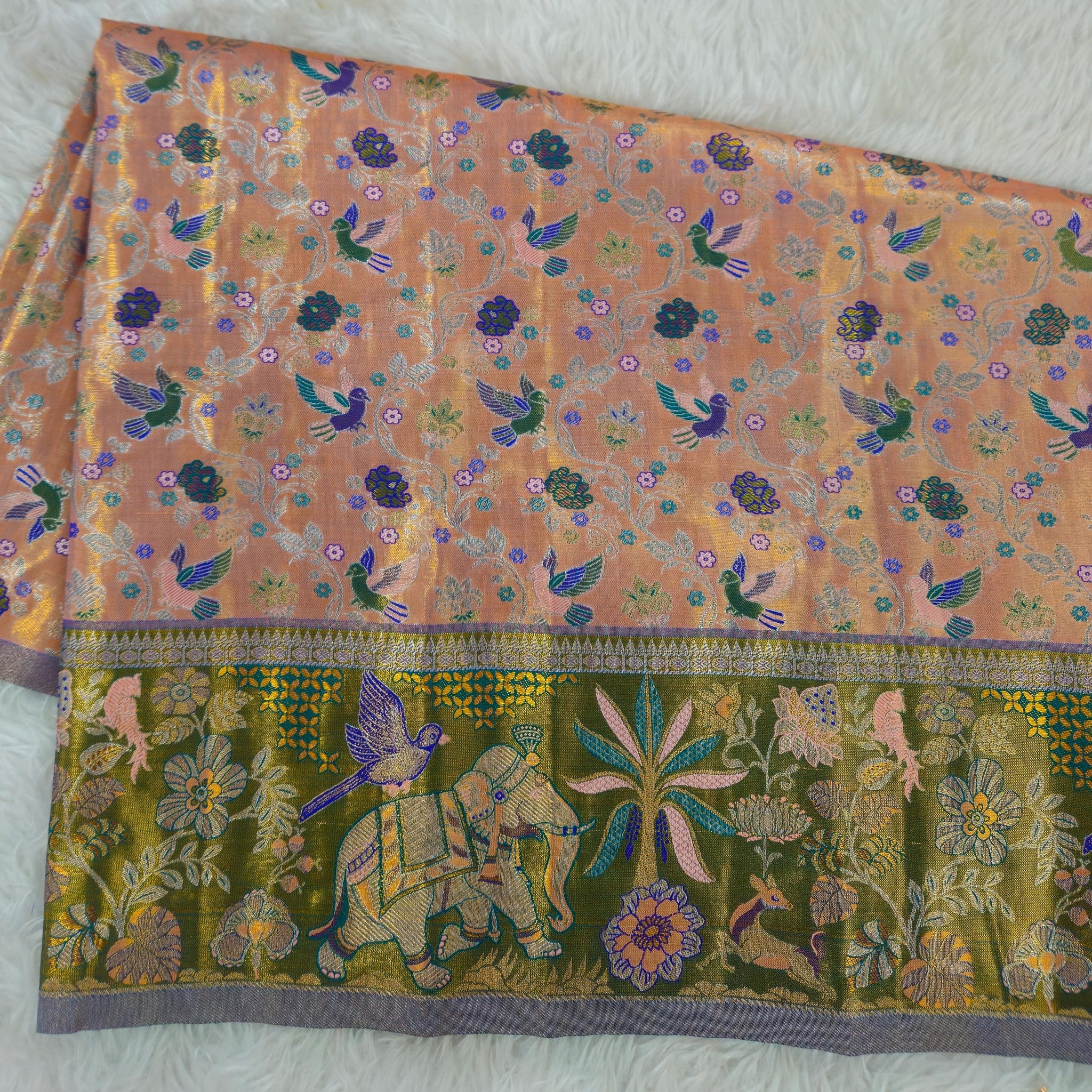 (2–5  Year) Lehenga – Unstitched (Blouse + Material)